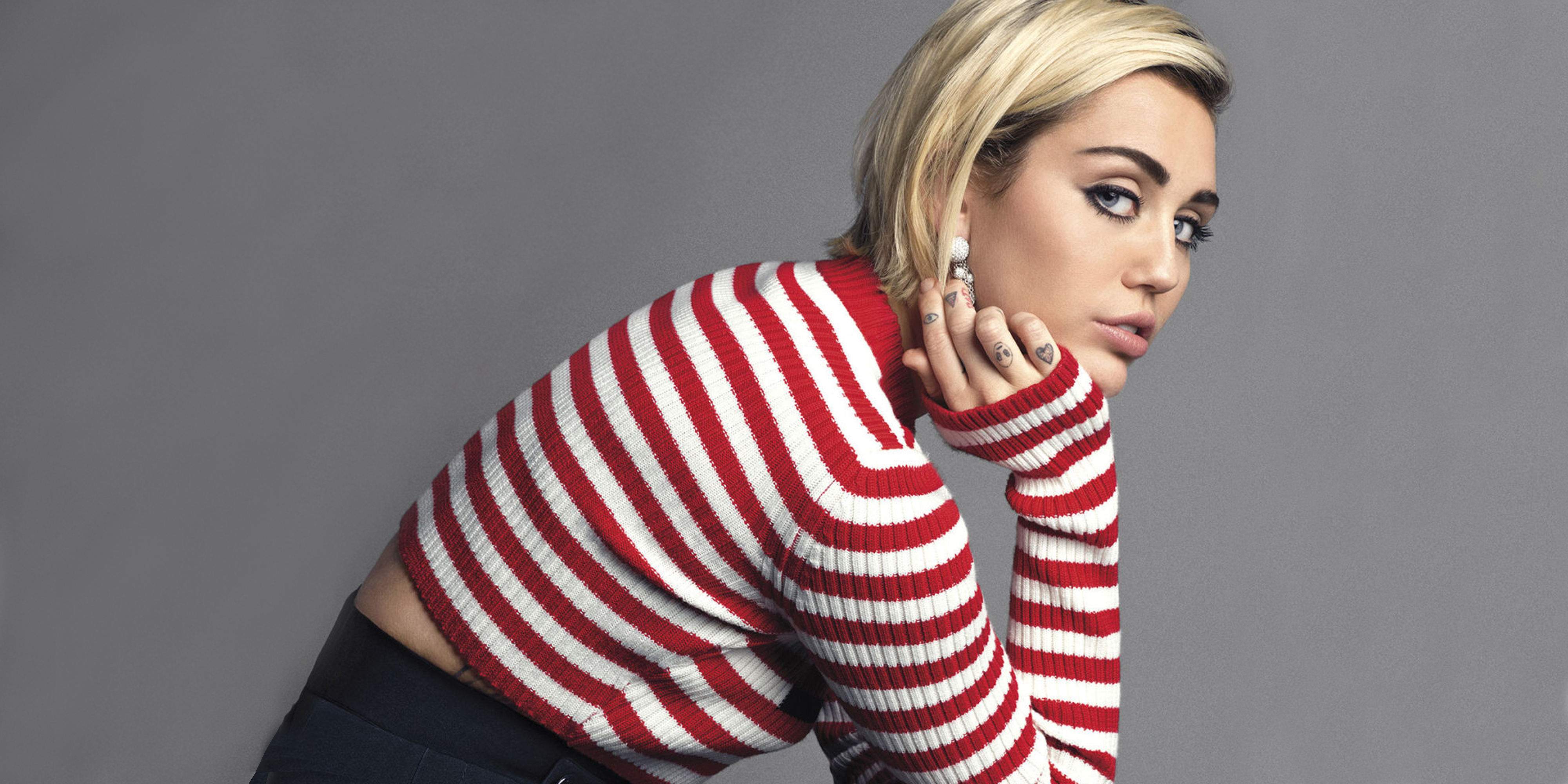 Wallpaper Miley Cyrus, 4K, Celebrities