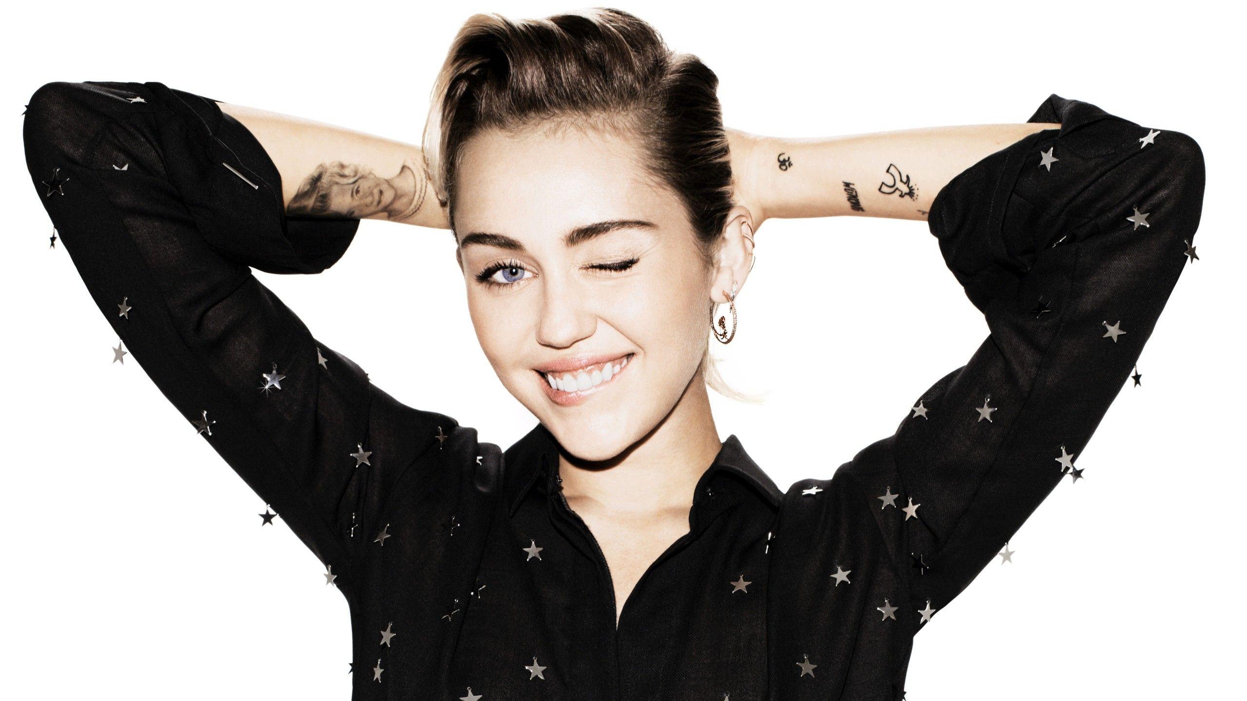 Wallpaper Miley Cyrus, 5K, ELLE, Celebrities