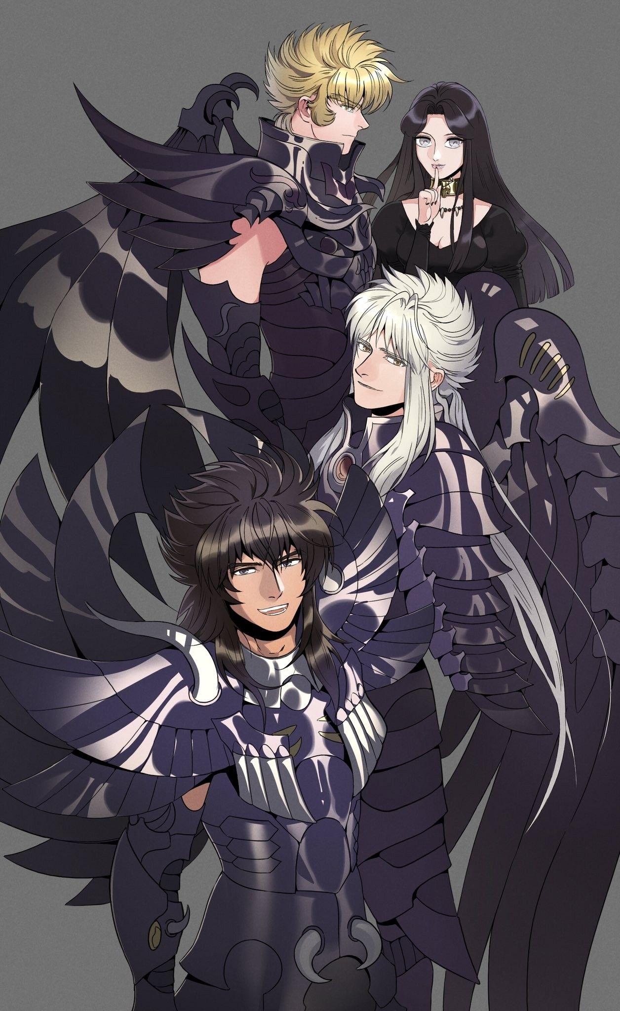 Wyvern Rhadamanthys. Garuda Aiacos. Griffin Minos. Saint Seiya