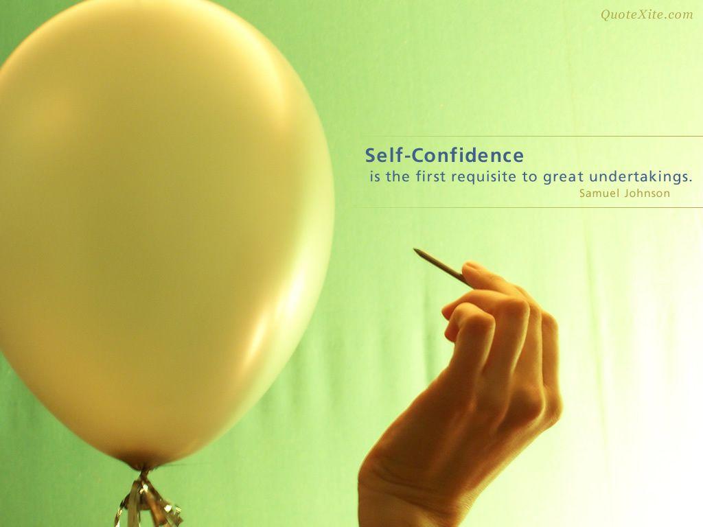 Motivational Wallpaper on Self Confidence: Self confidence is