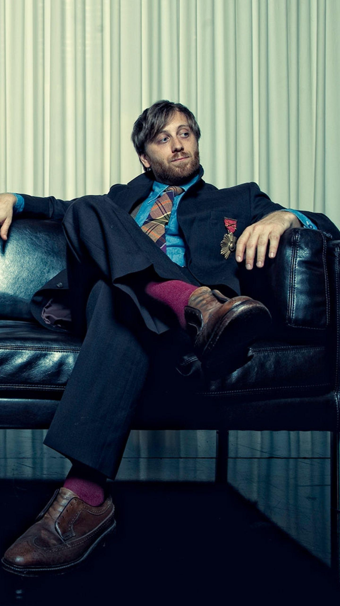 Download Wallpaper 1440x2560 The black keys, Sofa, Shoes, Clothes