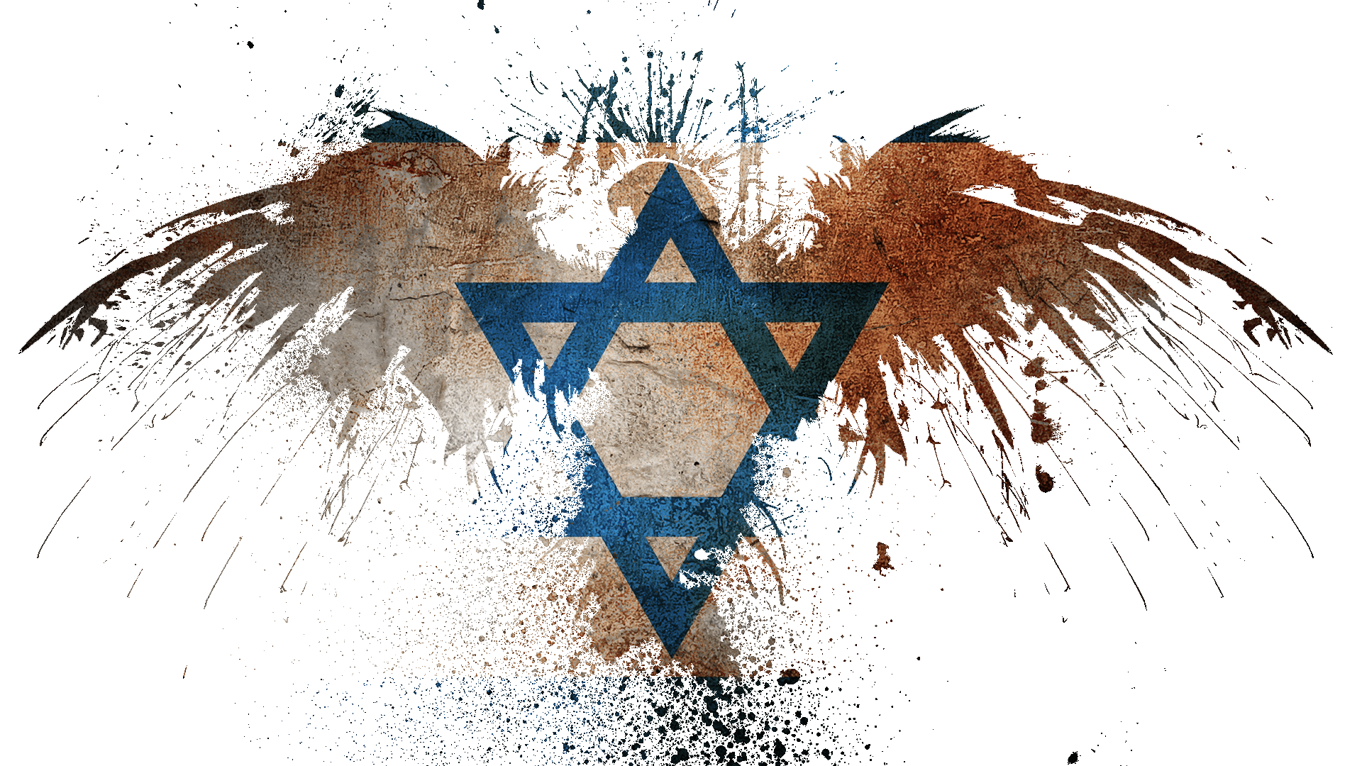 Israeli flag, the eagle Desktop wallpaper 1920x1080