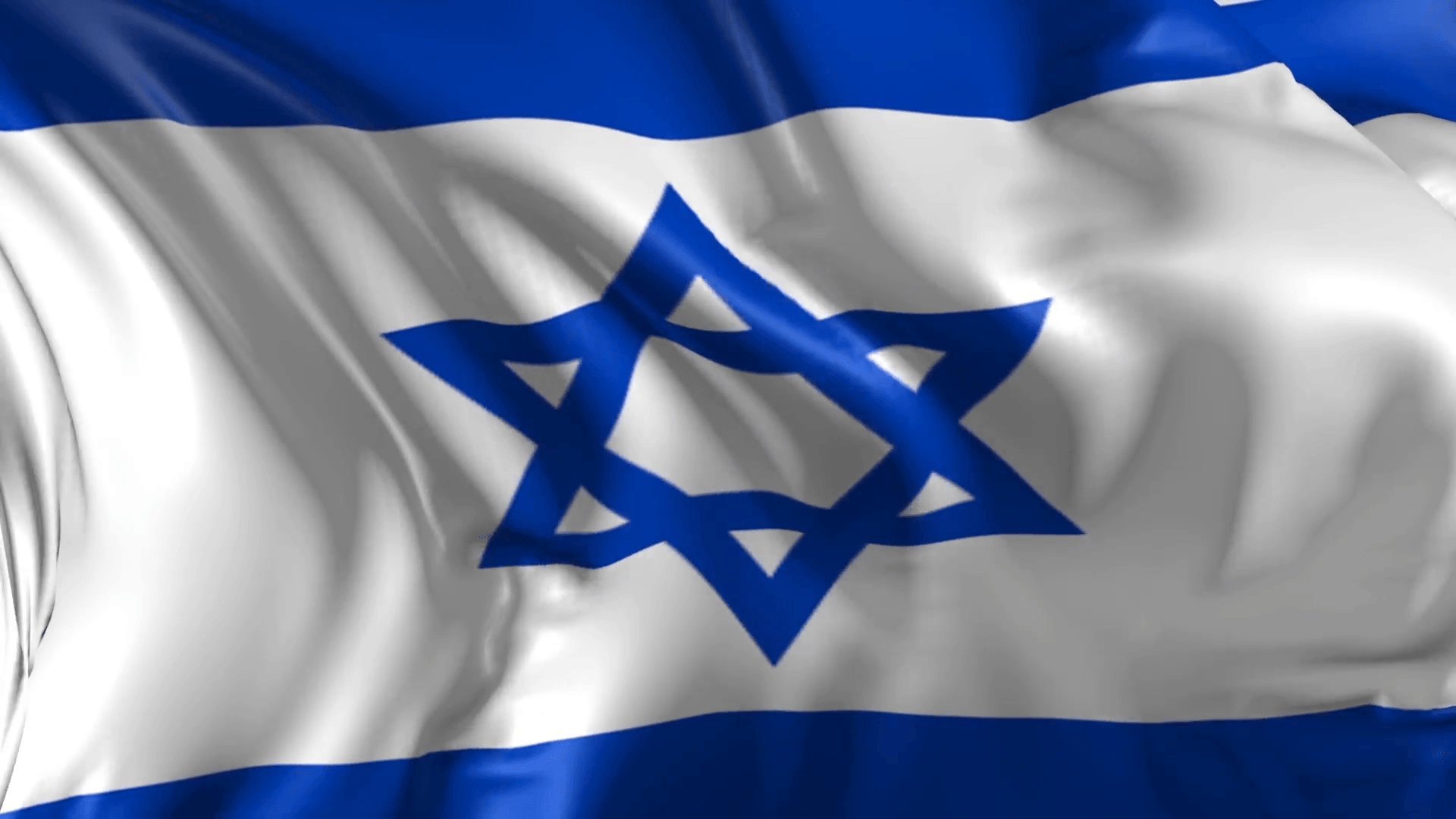 Flag of Israel- Beautiful 3D animation of The Flag of Israel
