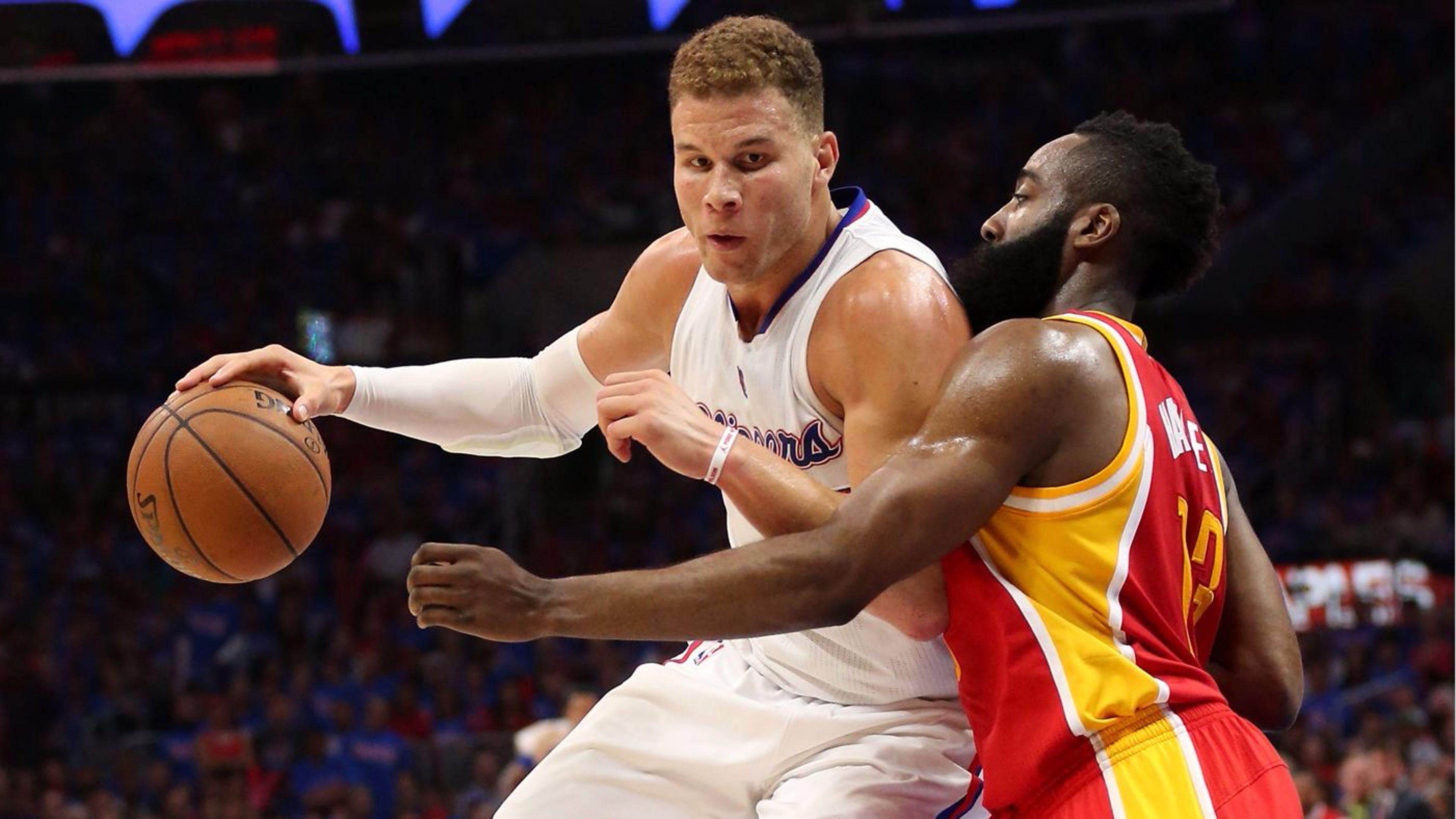 James Harden vs 2016 Clippers Blake Griffin 4K Wallpaper. Free 4K