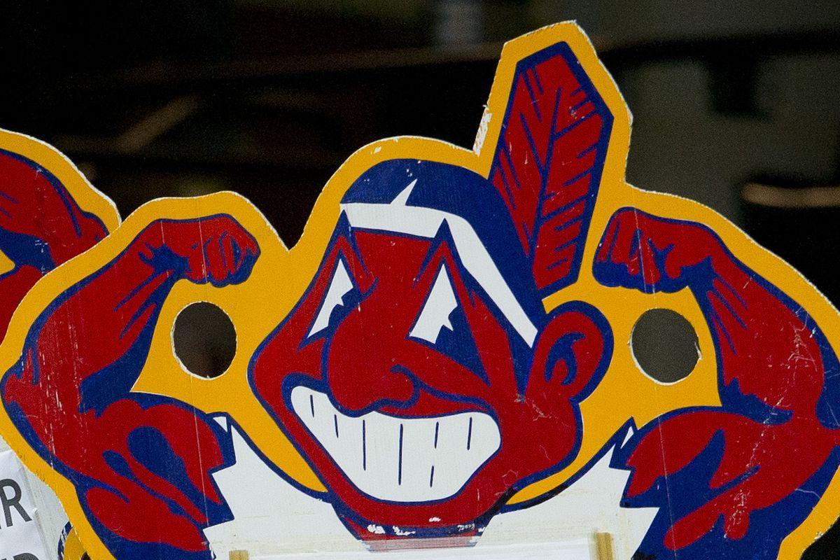 Download Cleveland Indians Chief Wahoo Design Wallpaper