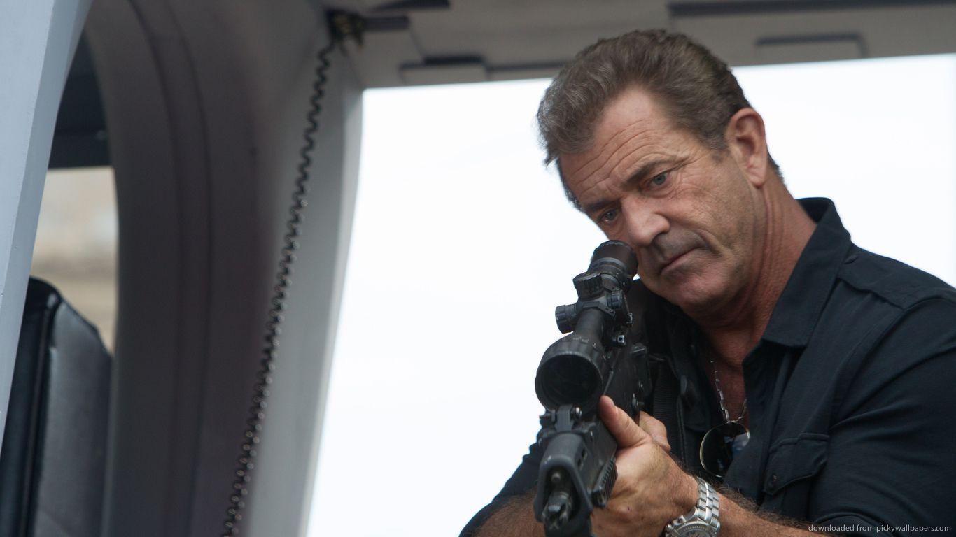 Download 1366x768 The Expendables 3 Mel Gibson Wallpaper
