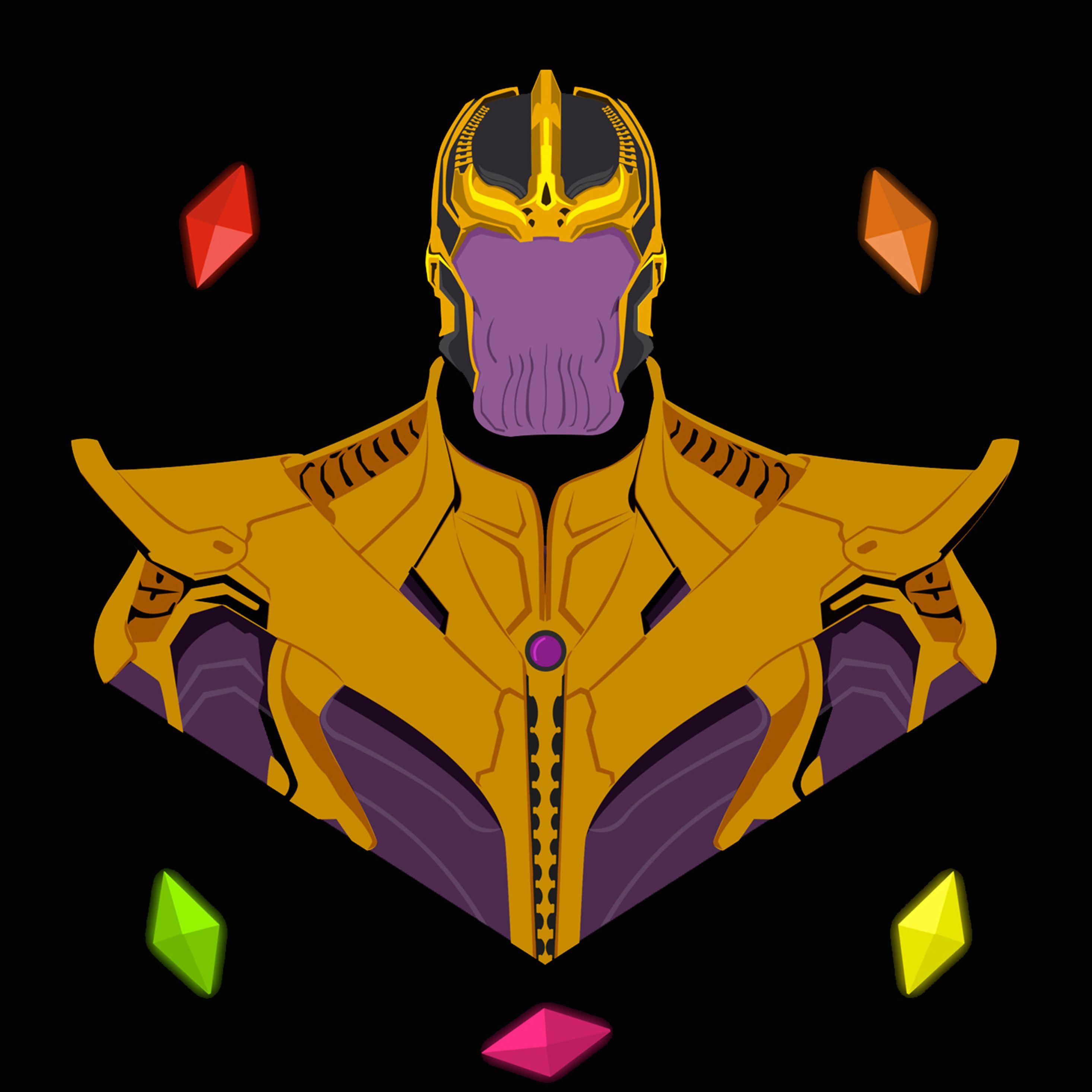 Thanos Infinity Stone Pop Art iPad Pro Retina Display HD