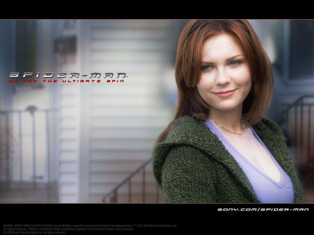Un Wallpaper Di Kirsten Dunst Che Interpreta Mary Jane