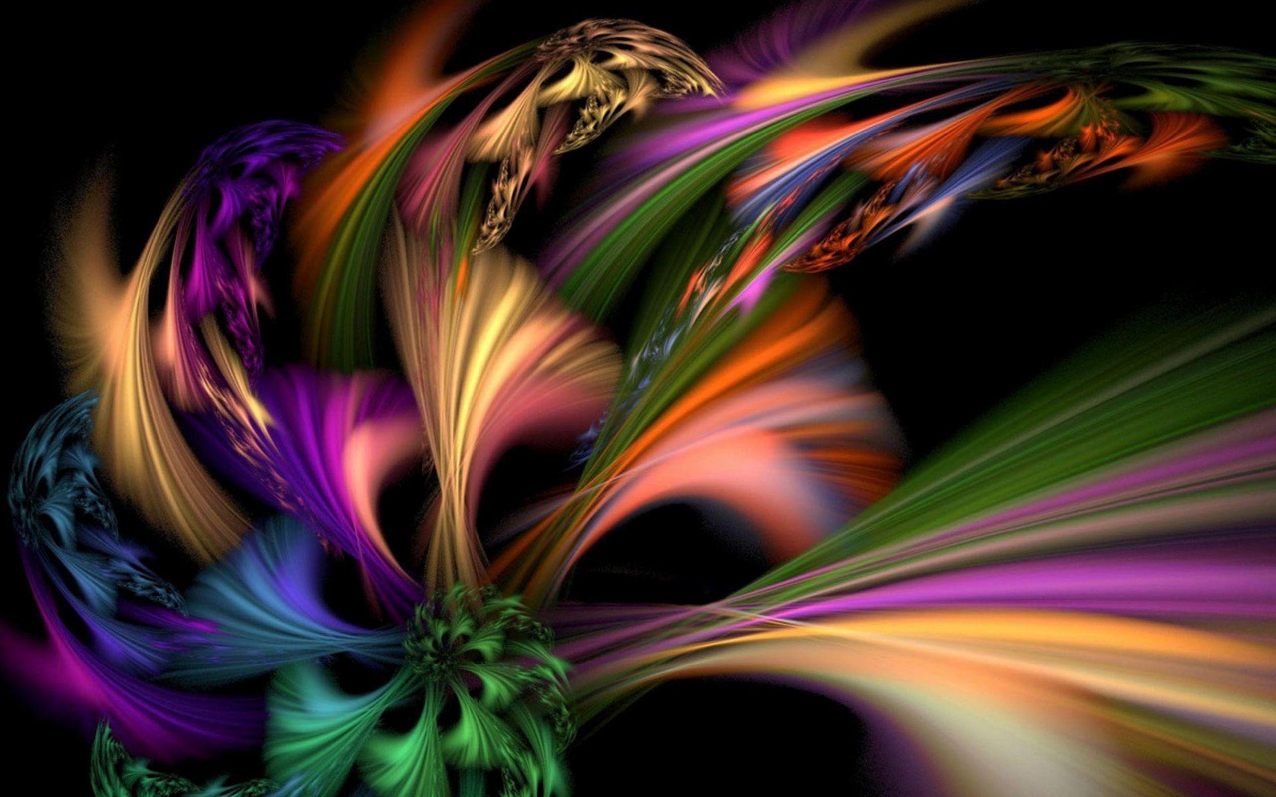 Color Burst Abstract Wallpaper and Free