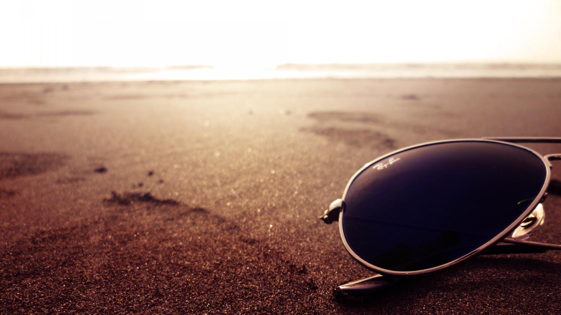 Beach Sunglasses Wallpaper 1920x1080 Background