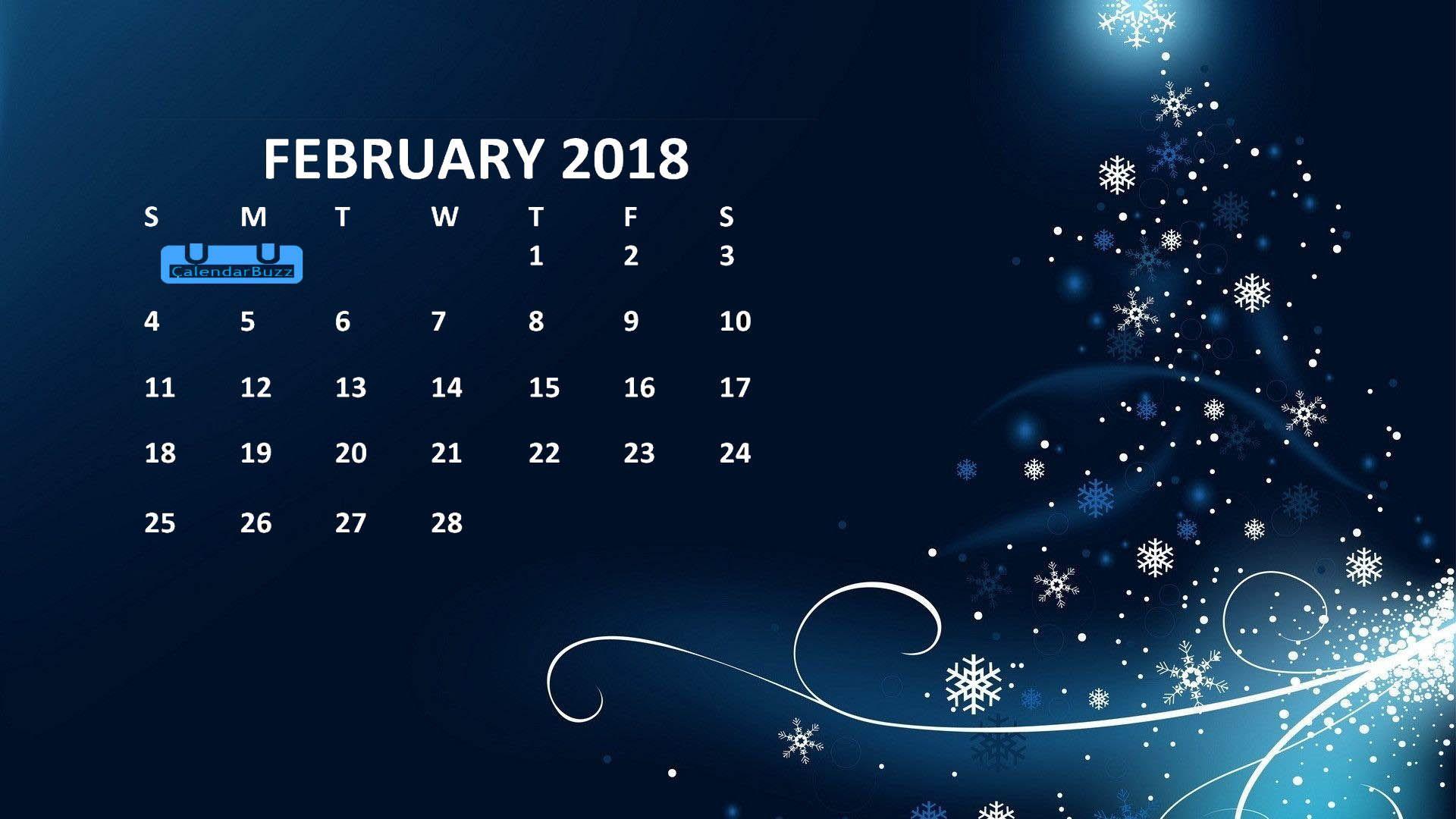 February 2018 Calendar HD Wallpaper Calendar Wallpaper