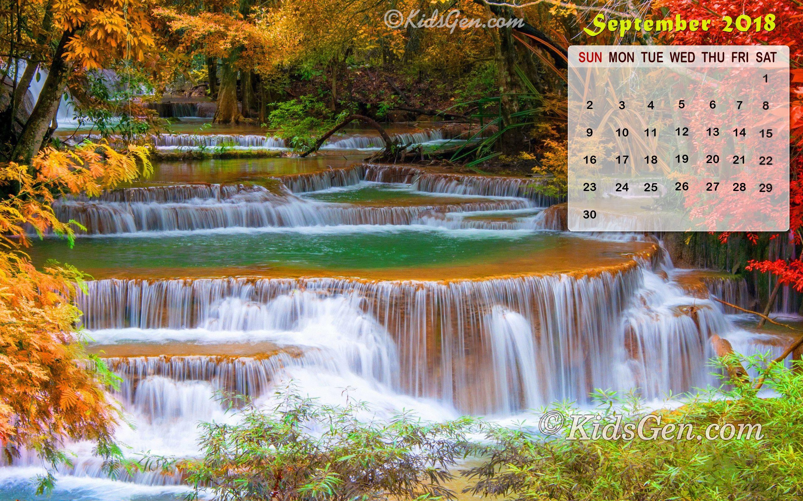 Month wise Calender Wallpaper 2018