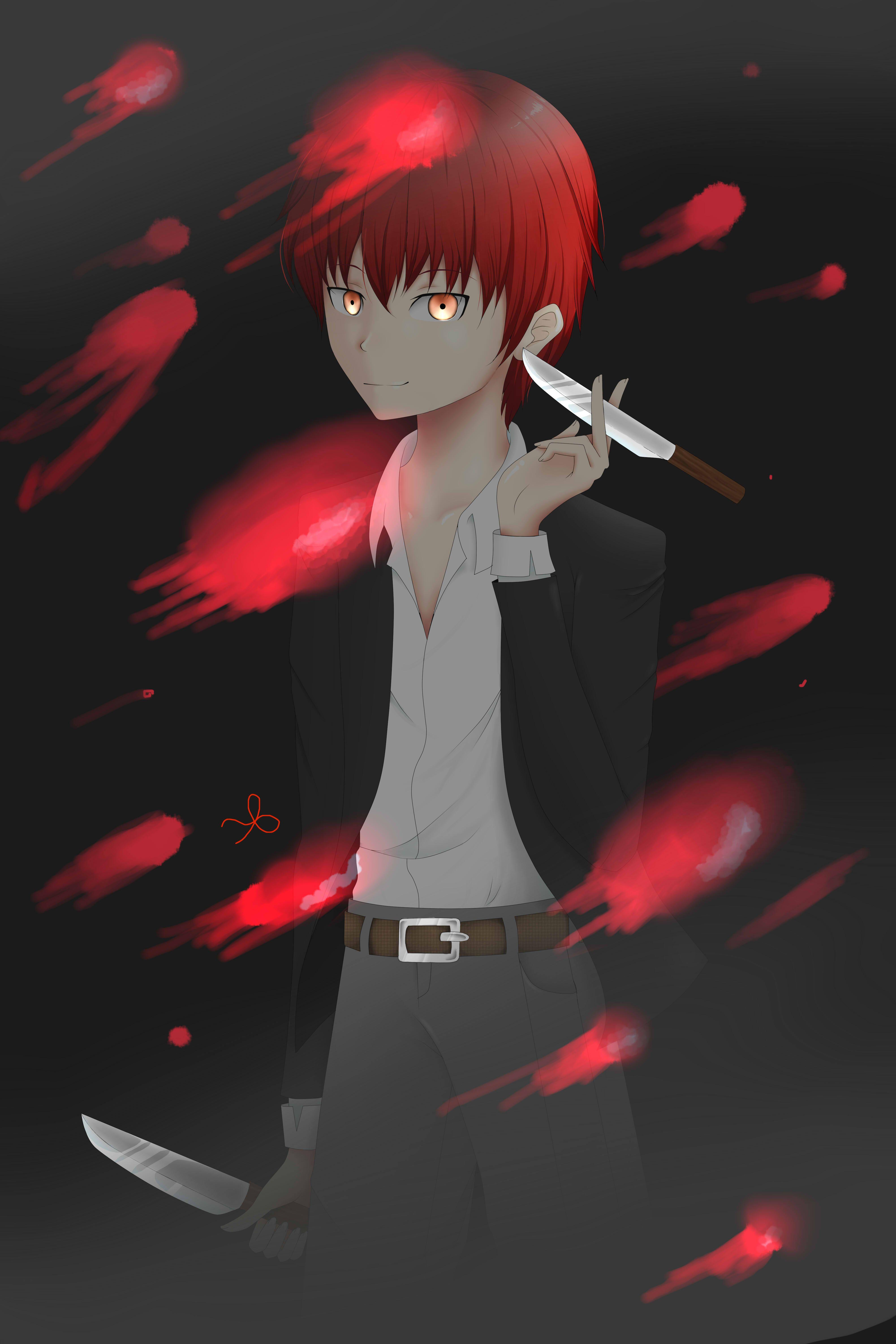 Iphone Aesthetic Iphone Karma Akabane Wallpaper - canvas-puke