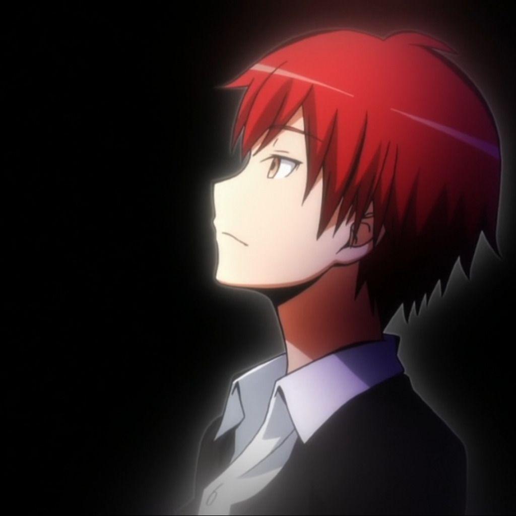 Обои anime, парень, красные волосы, аниме, black, red heir, Класс