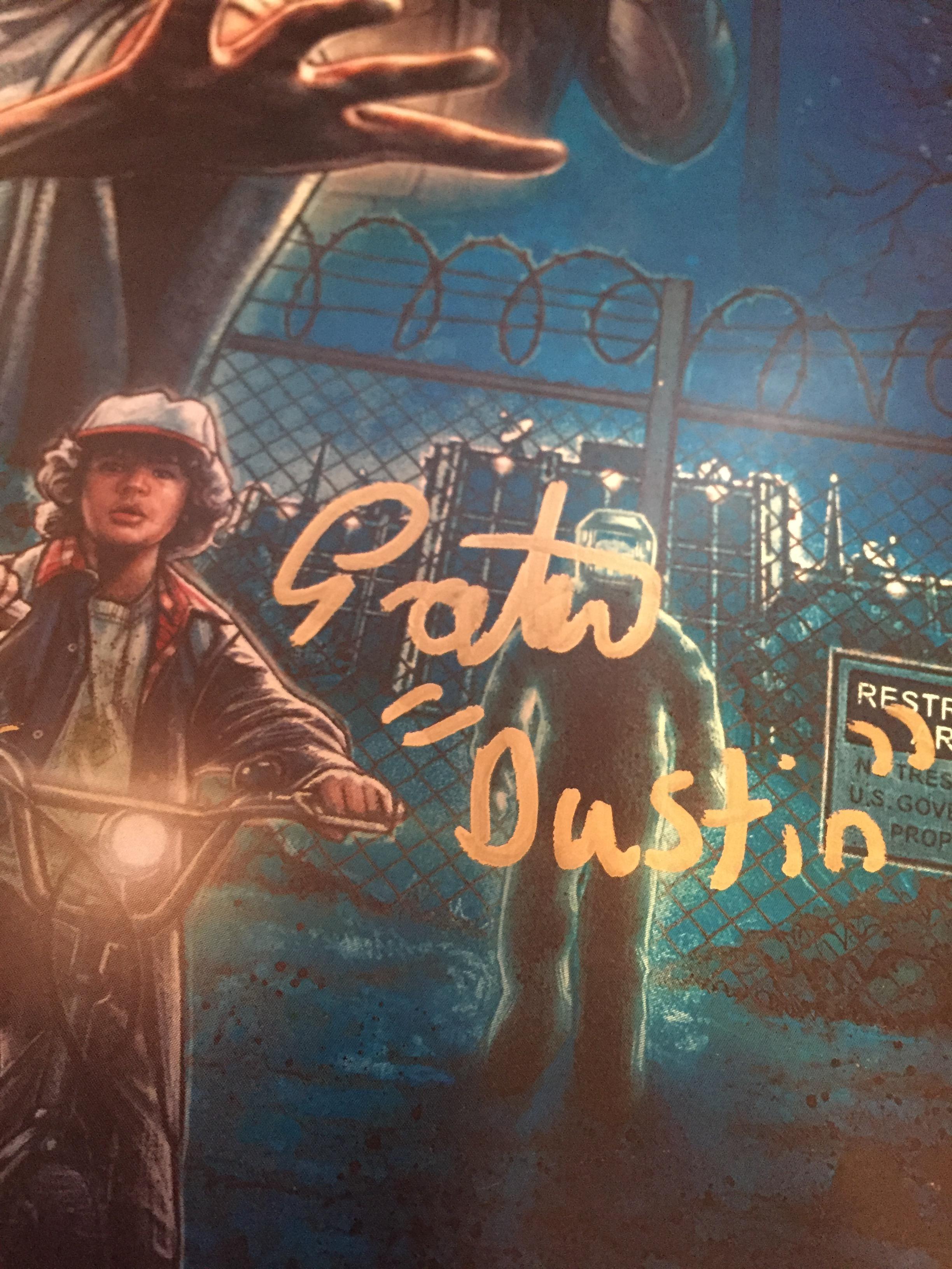 Just Recieved my Poster Signed by the Kids of Stranger Things