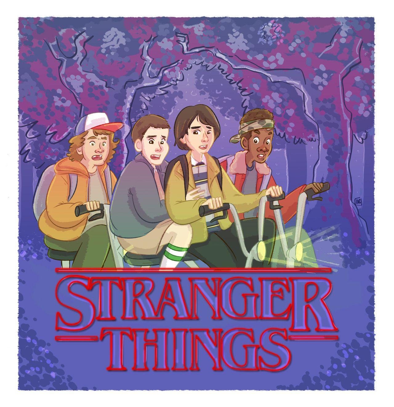 Stranger Things by Inma Alma's Henderson, Eleven, Mike