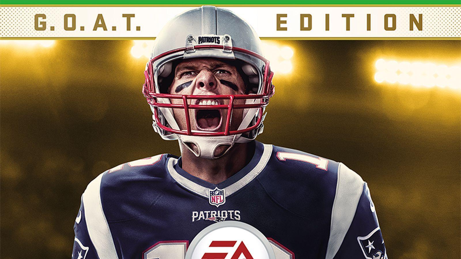 Tom Brady is on the cover of 'Madden 18: G.O.A.T. Edition