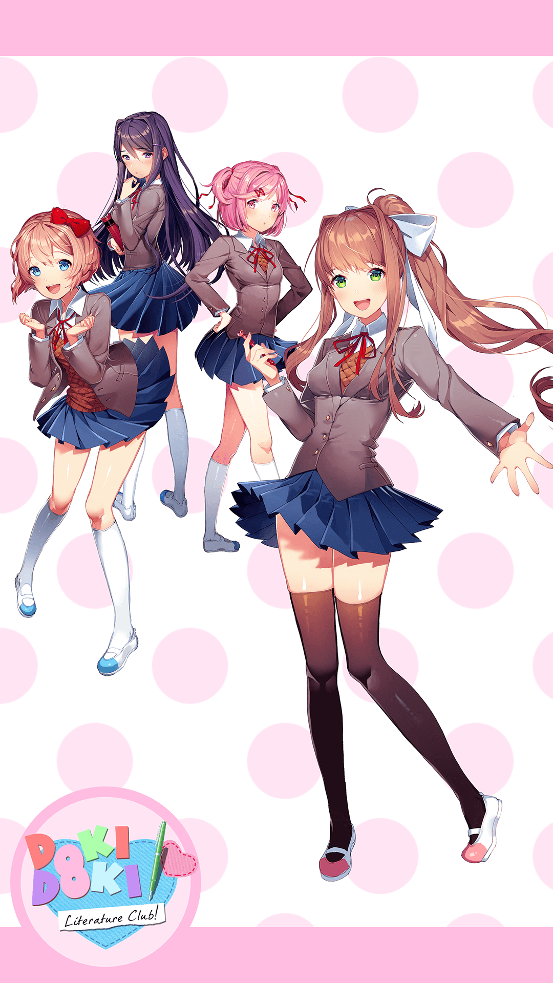 Clube de Literatura Doki Doki!, anime doki doki papel de parede HD