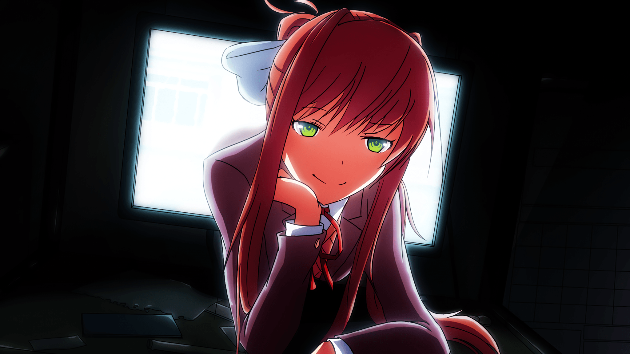 Papel de parede : Doki Doki Literature Club, Monika Doki Doki Literature  Club, Sasoura 1684x1191 - PPV - 1318405 - Papel de parede para pc - WallHere