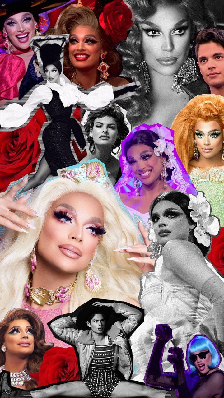 Asked my friend to make a Valentina collage wallpaper and he