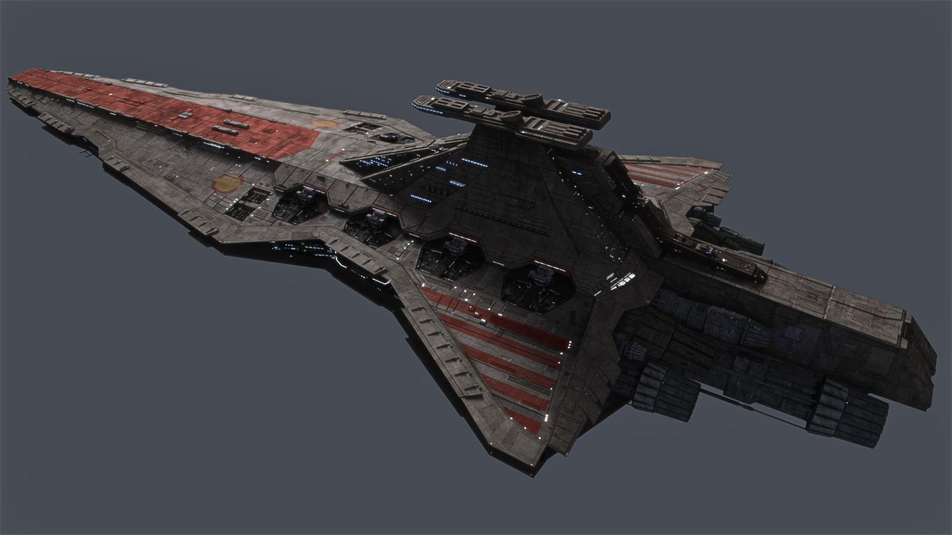 Venator Class Star Destroyer (Star Wars) V. Warlock Class