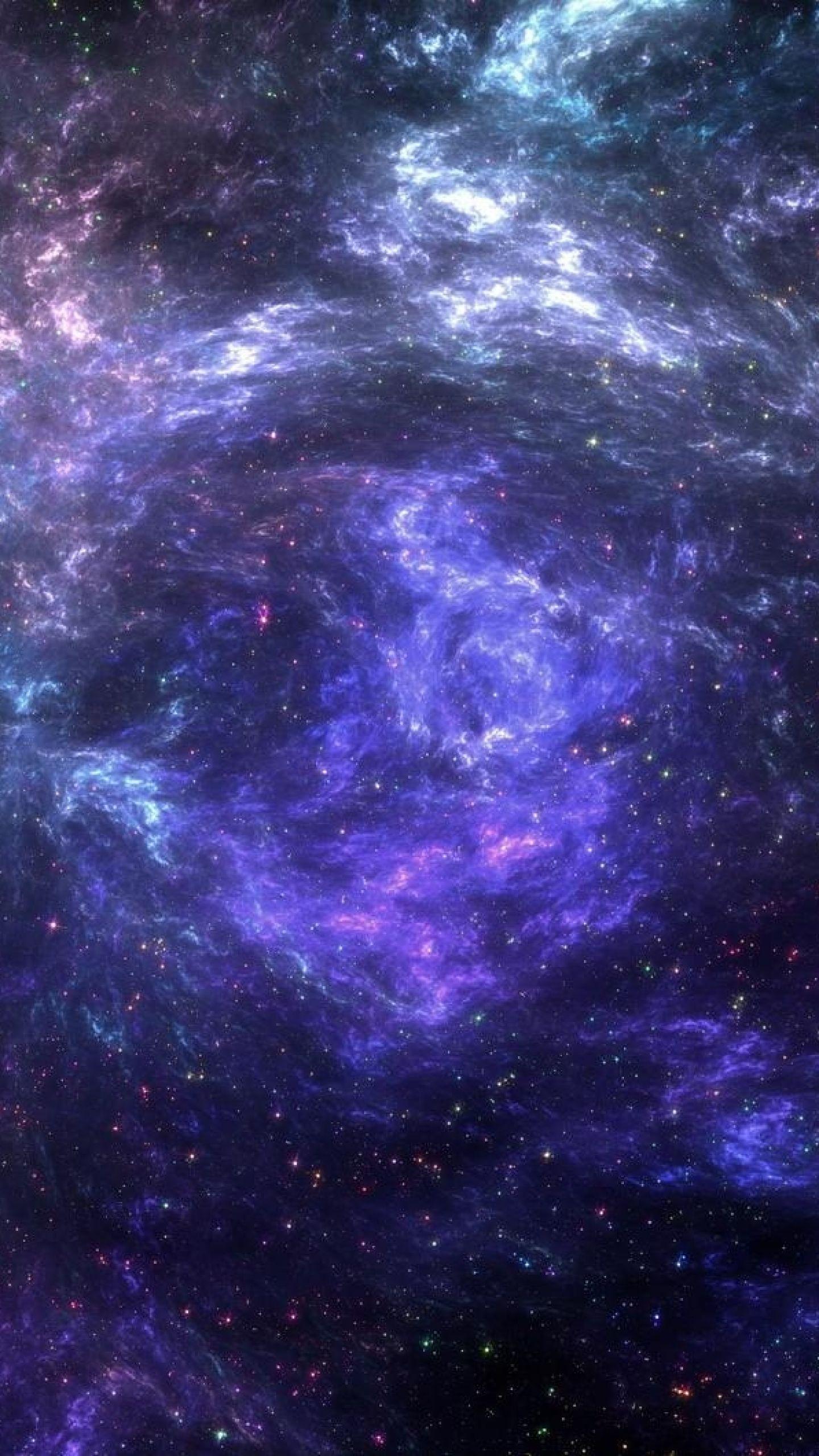 Download Wallpaper 1440x2560 Galaxy, Stars, Nebulae, Clusters QHD