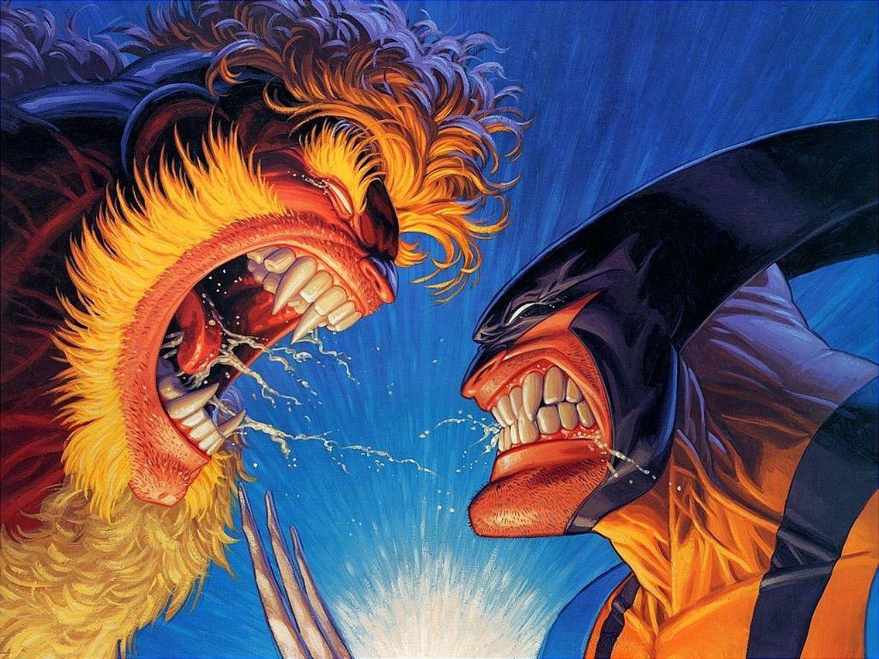 Wolverine vs Sabretooth Wallpaper Free Comics