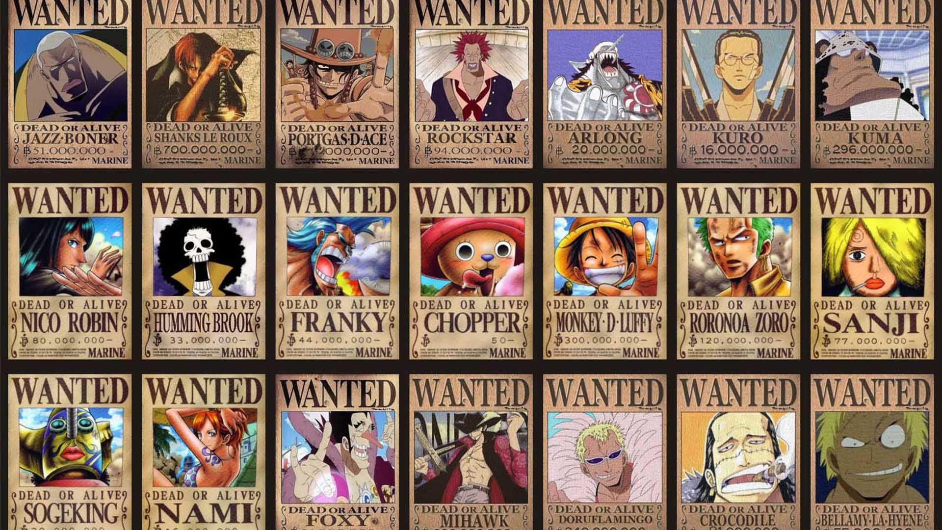 One Piece Wanted Posters 499809