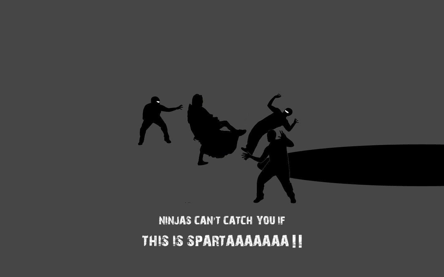 Sparta Ninjas Cant Catch You If Wallpaper At Humor Wallpaper