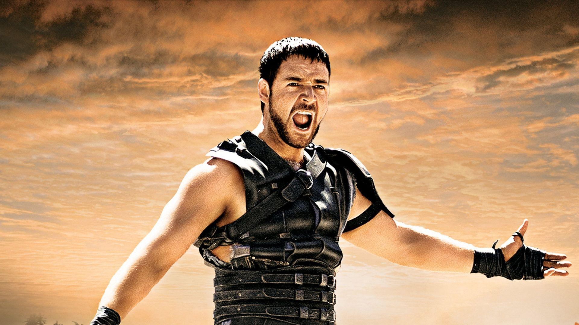 Download Wallpaper 1920x1080 Gladiator, Russell crowe, Maximus