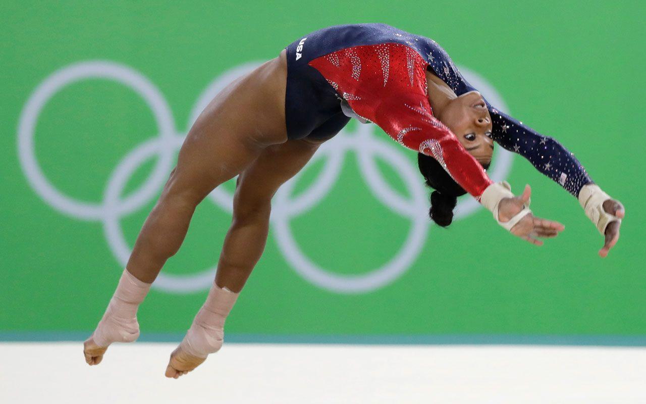 Simone Biles Starts Out with Olympic Dazzle