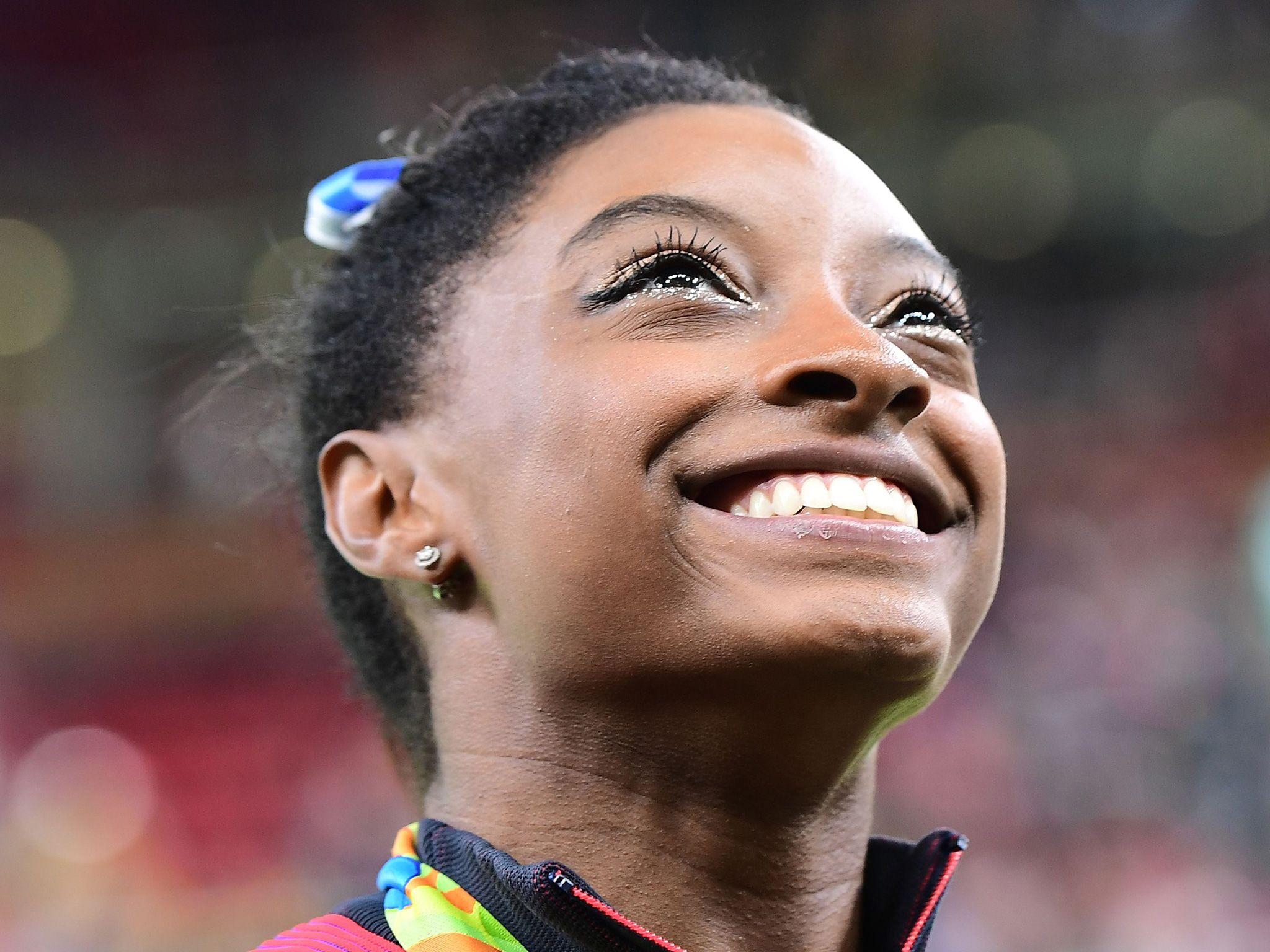 Rio 2016: Simone Biles was calming tearful mother down before gold