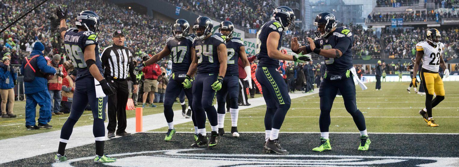 Seattle Seahawks Quarterback Russell Wilson, Wide Receiver Doug