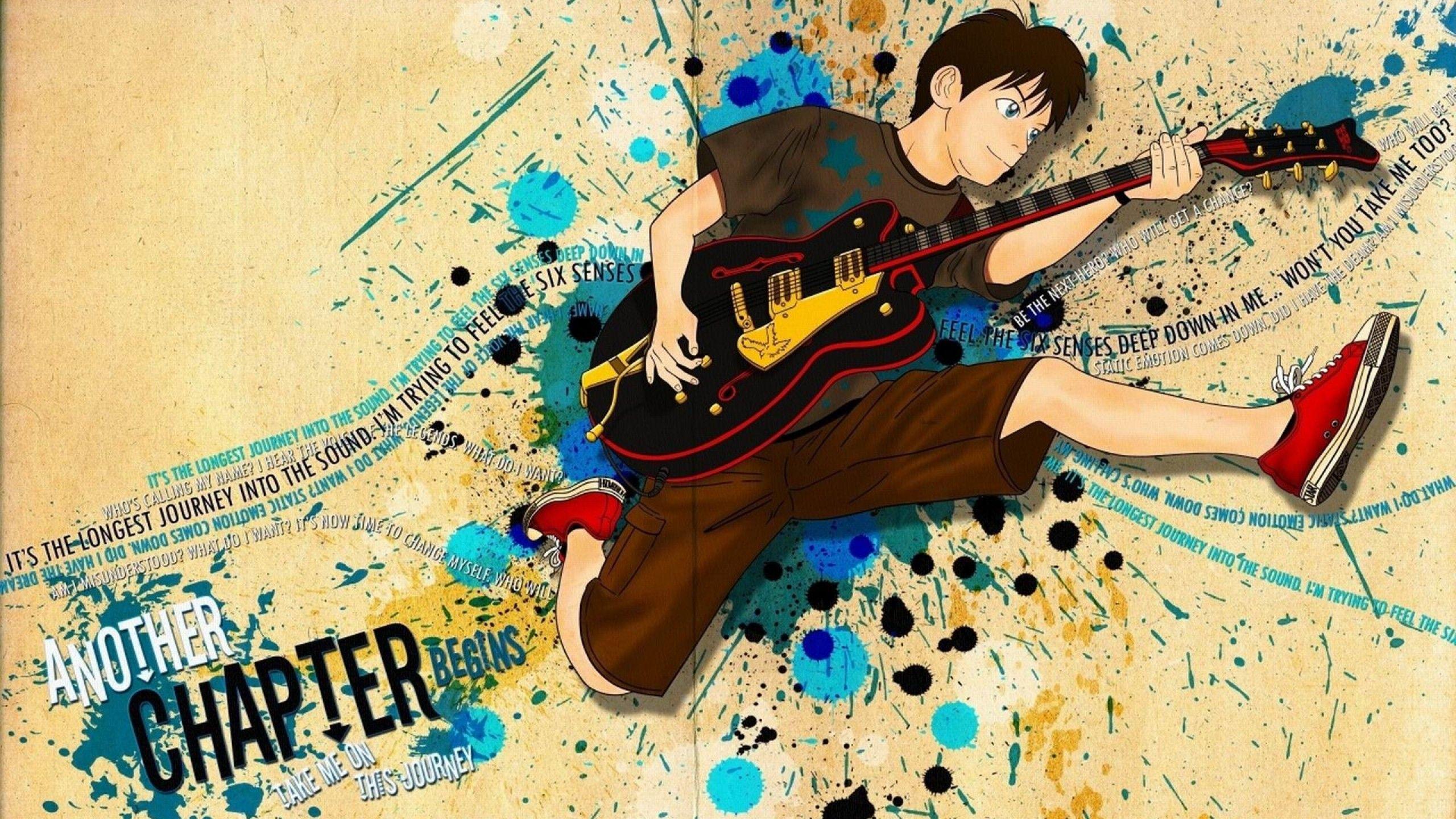 Boy With Guitar wallpaper