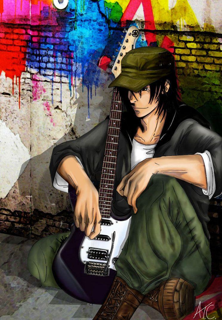 Cool Stylish Profile Picture for Facebook for Boys with Guitar