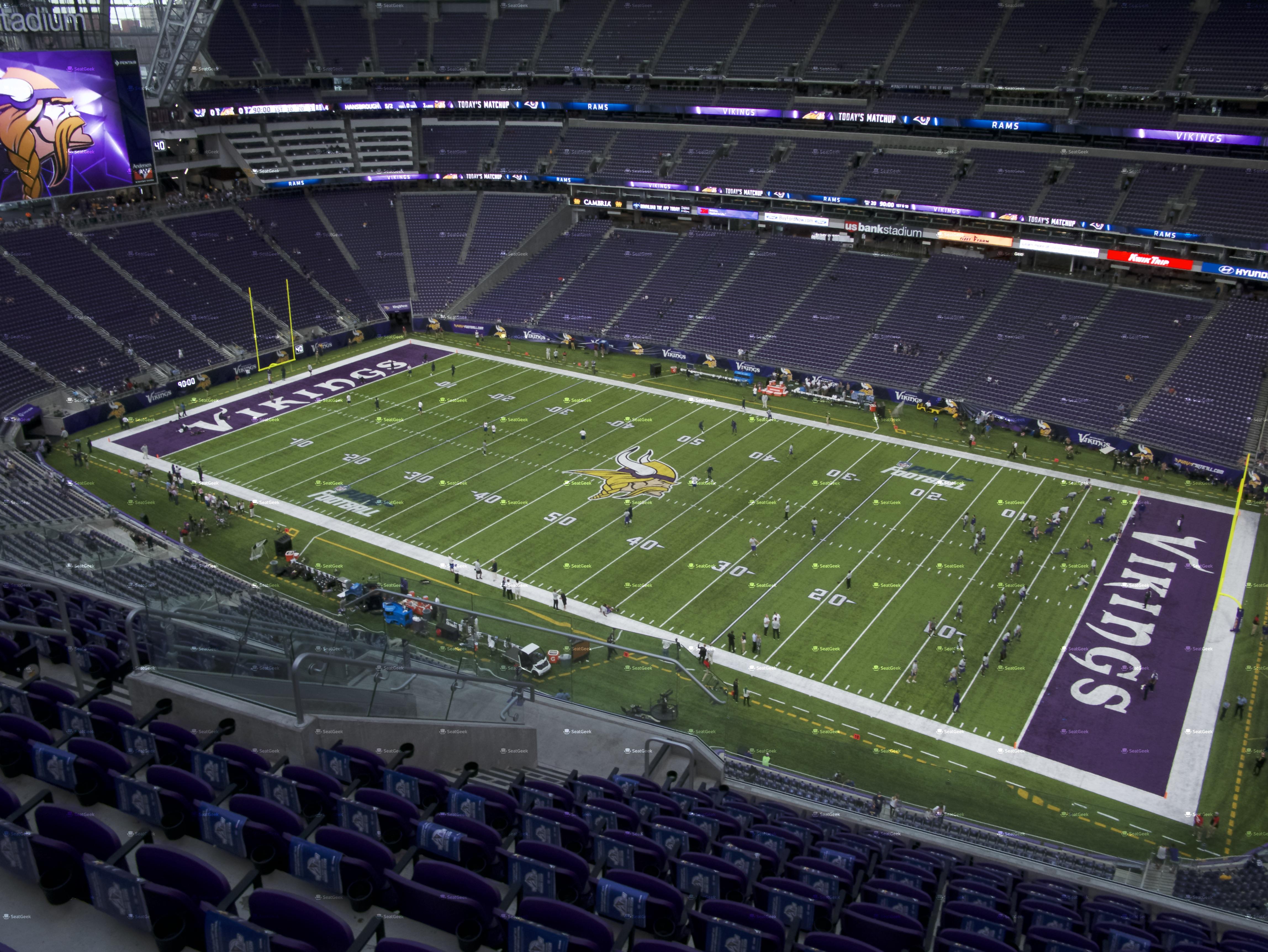 U.S. Bank Stadium Section 345 Seat Views