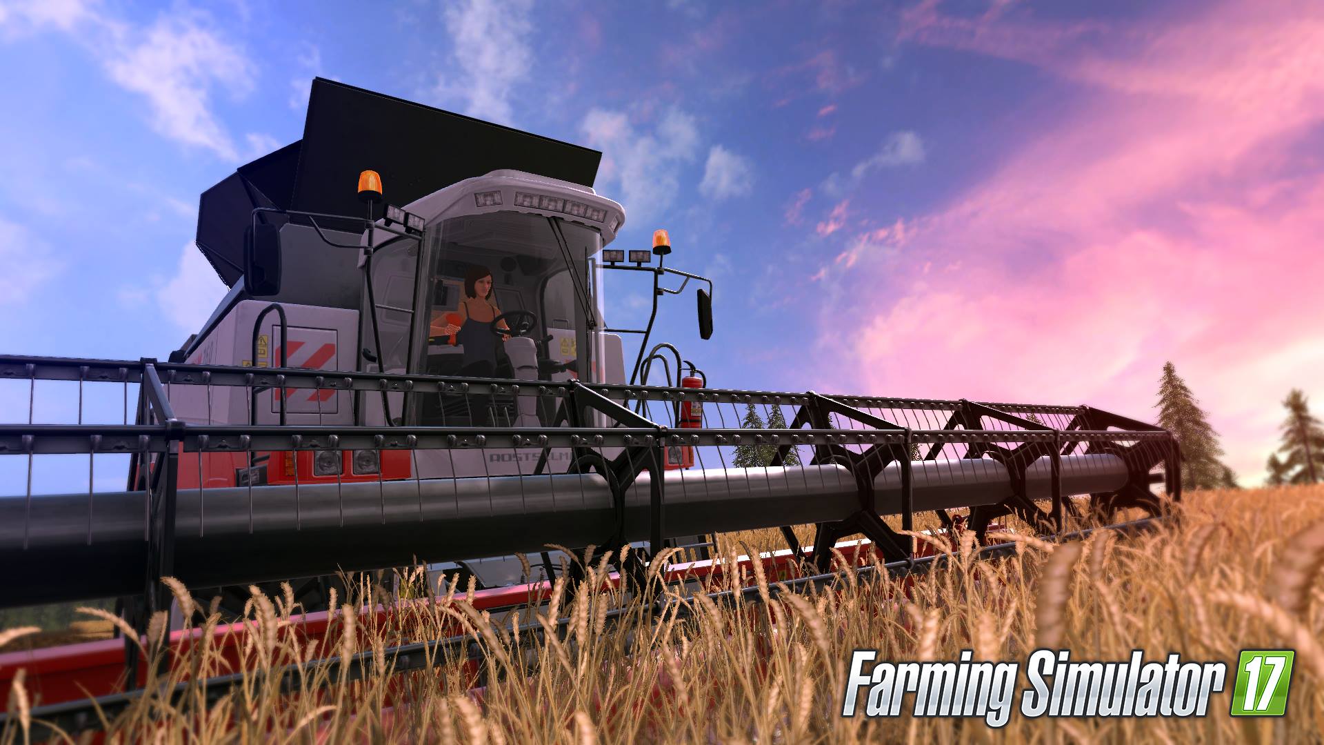 Combine harvester removes wheat game Farming Simulator 2017