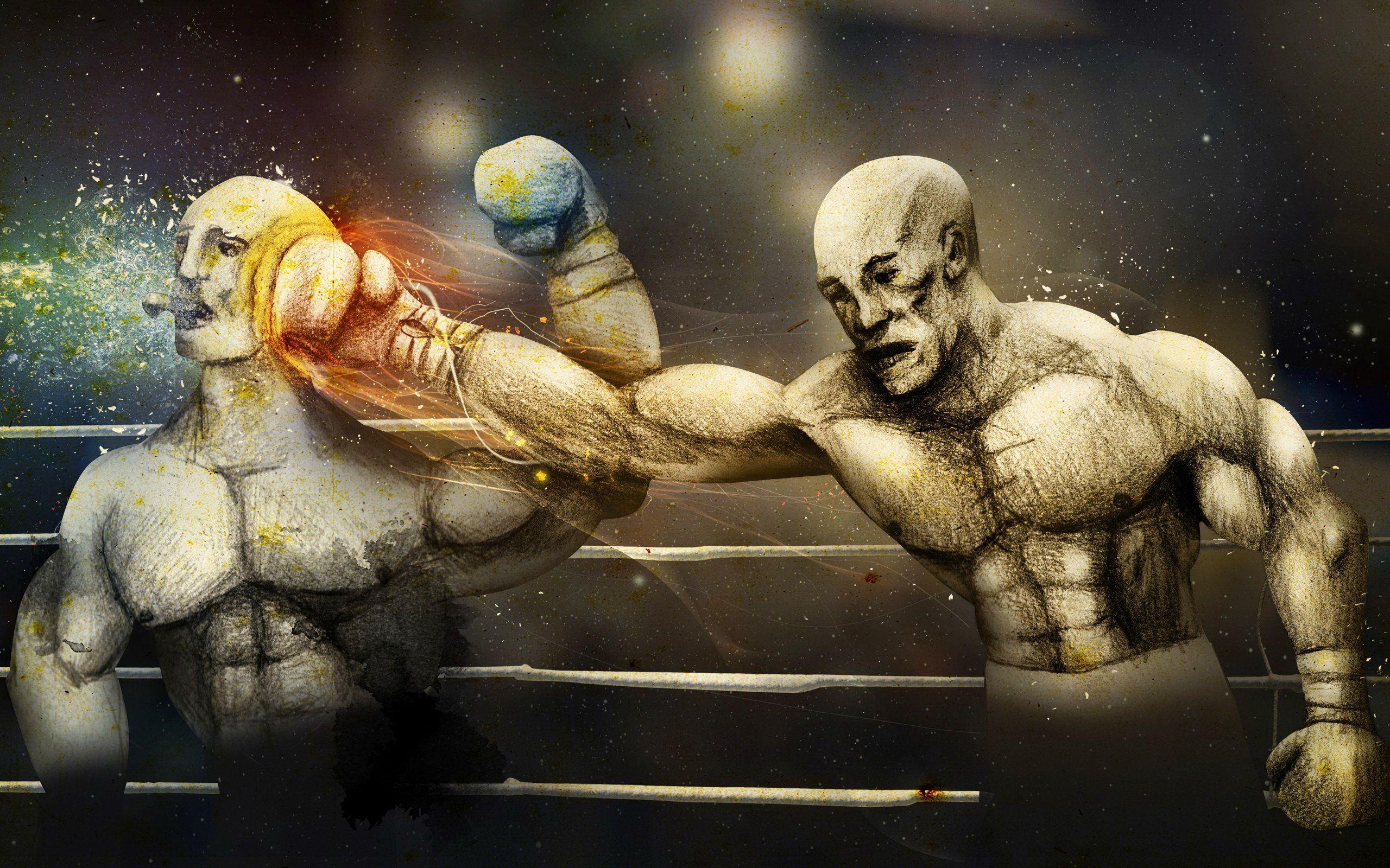 Art Abstract Boxing Wallpaper HD / Desktop and Mobile Background