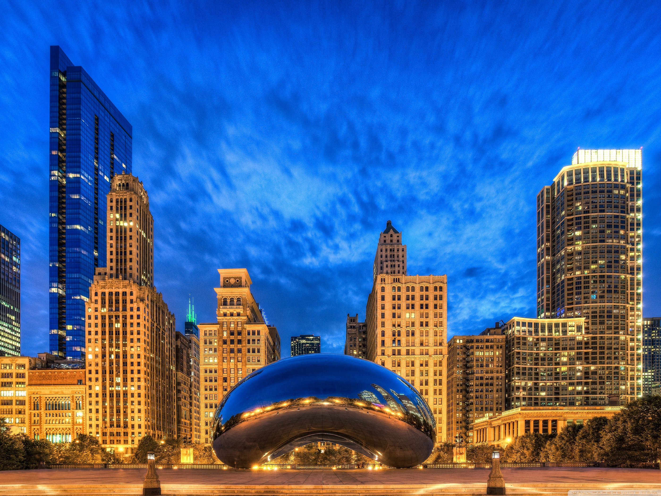 Cloud Gate, Chicago, Illinois, United States ❤ 4K HD Desktop