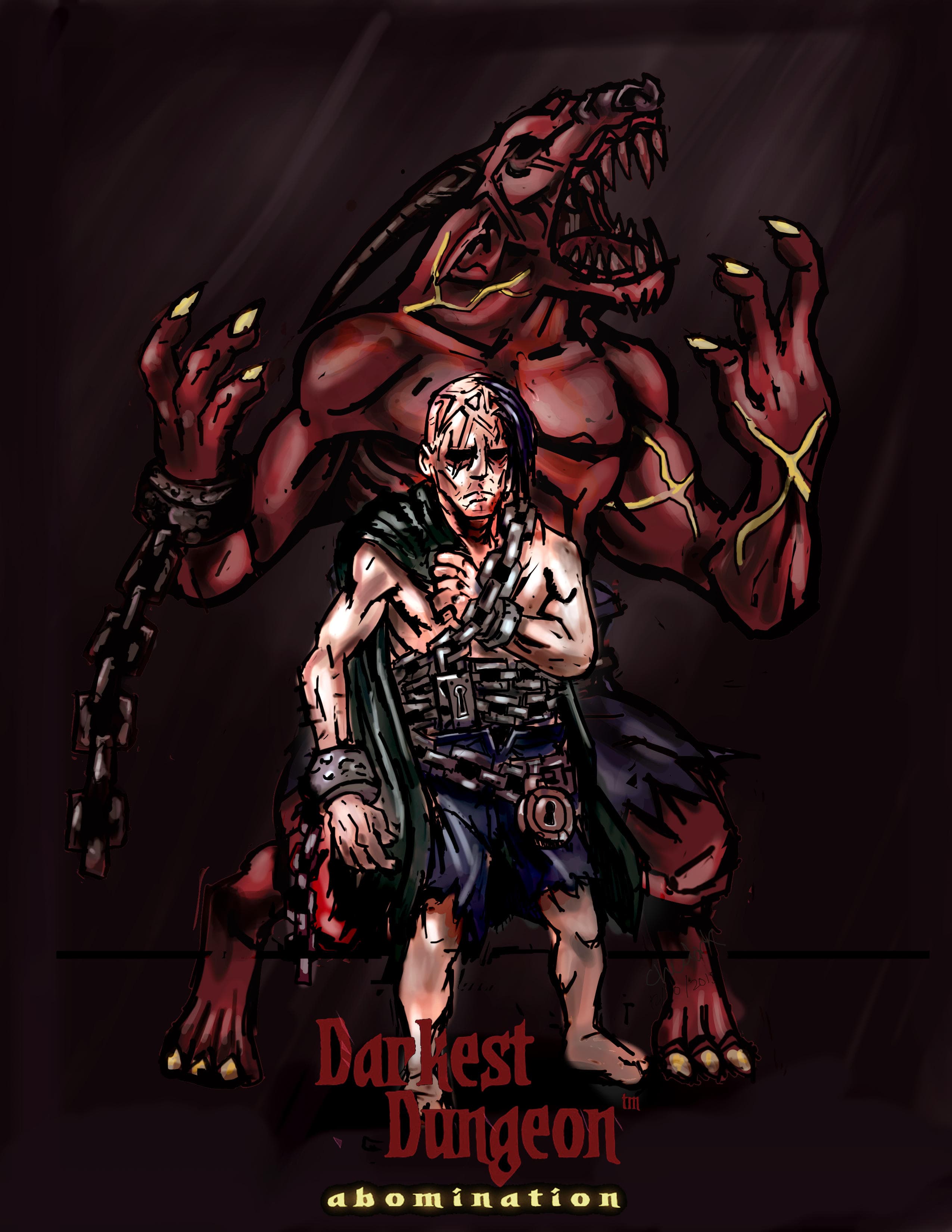 darkest dungeon abomination beast