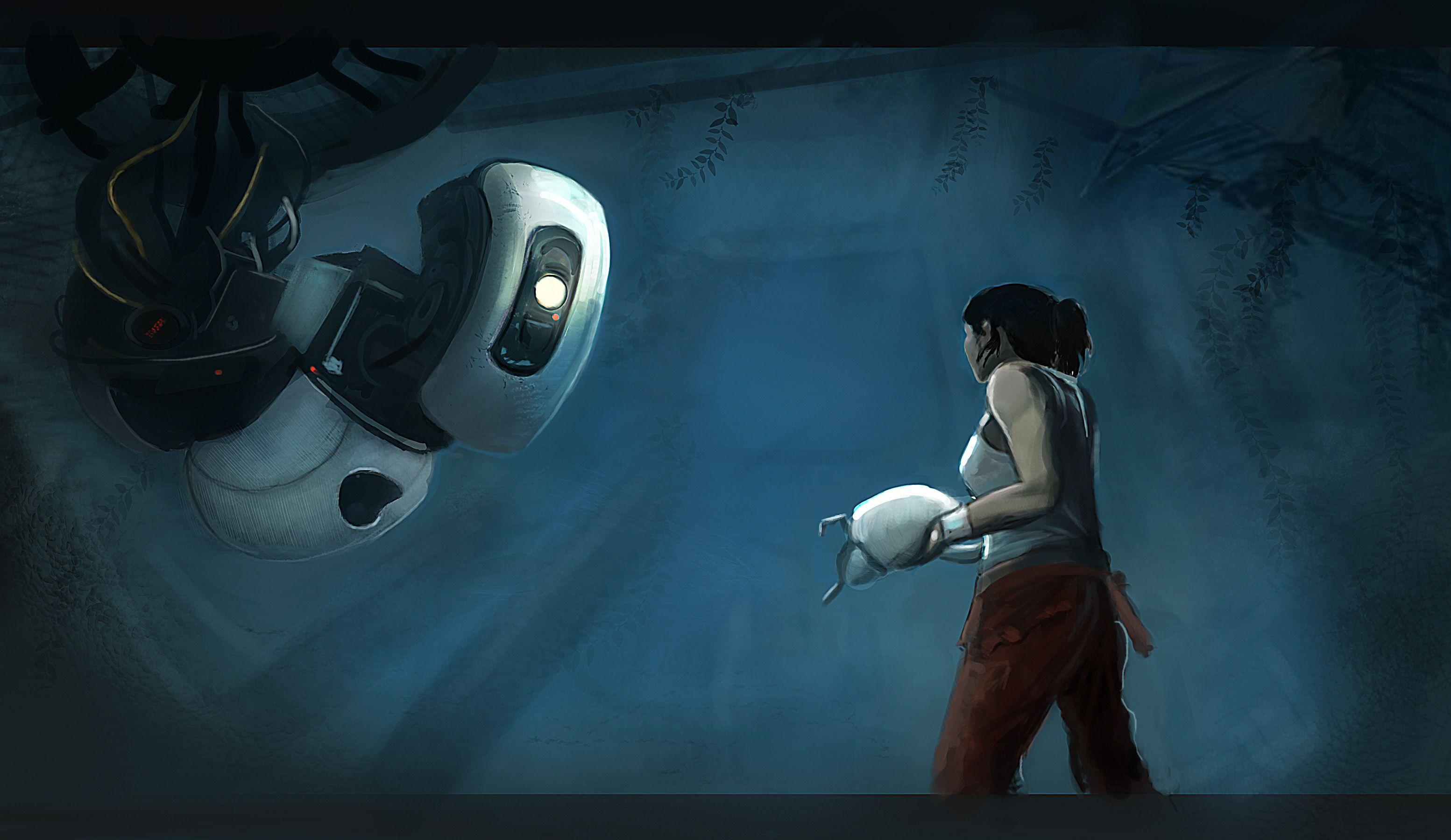 Portal: GLaDOS and Chell