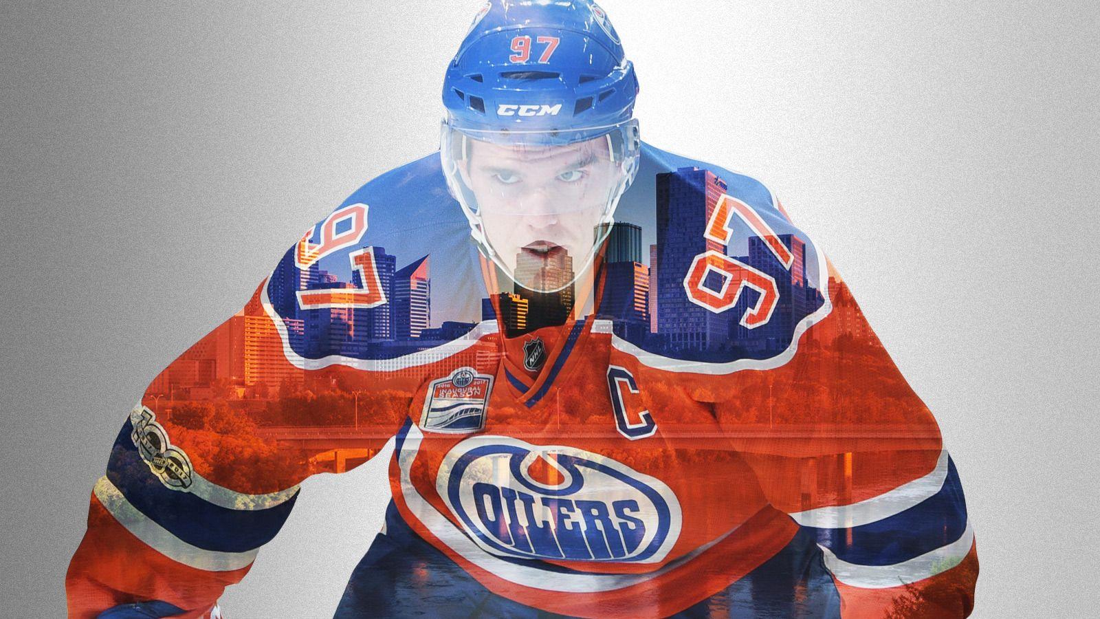 Download Connor Mcdavid a Professional Ice Hockey Player Wallpaper