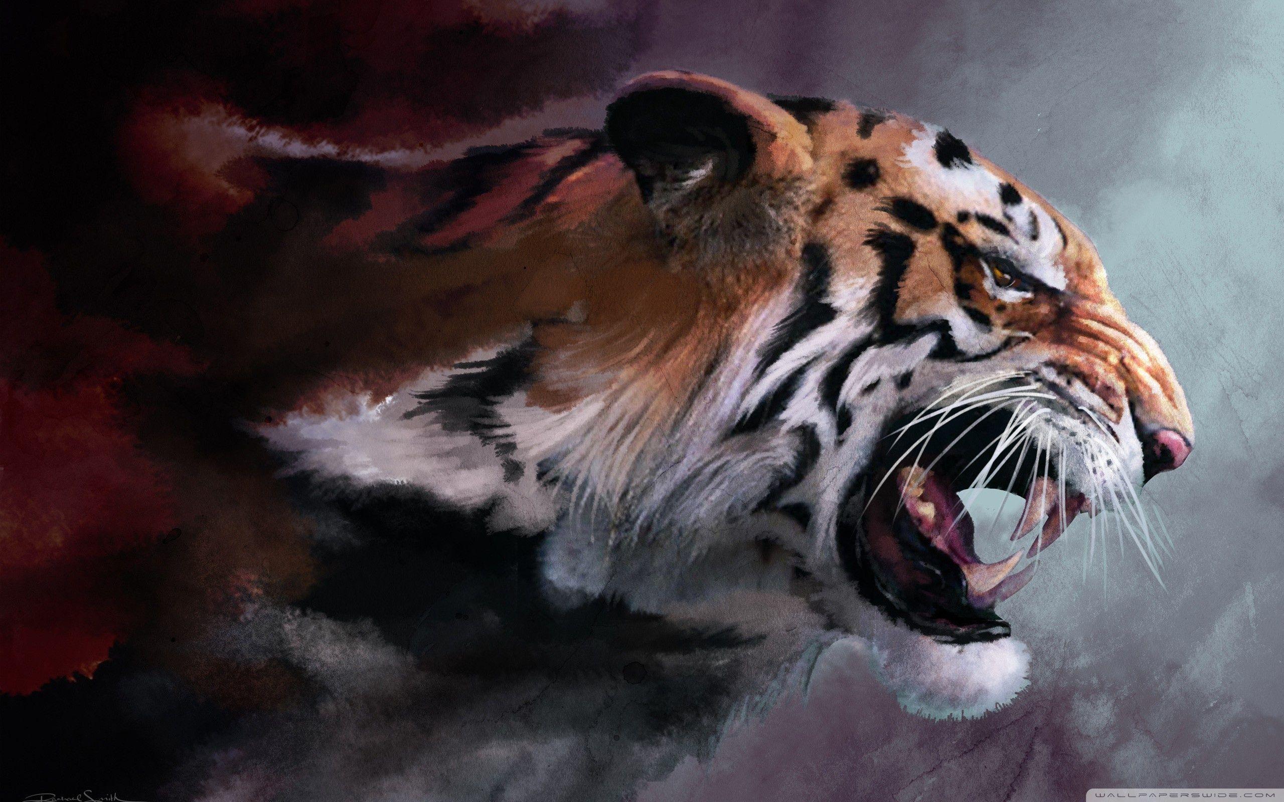 Angry Tiger wallpaperx1600