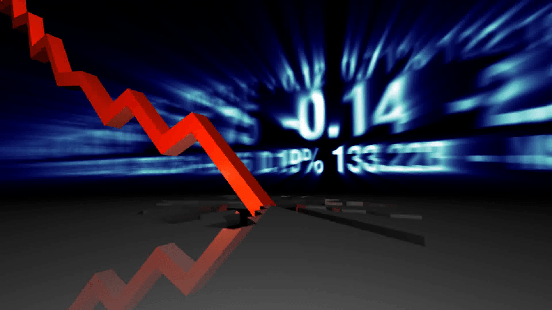 Stock market crash animation. Financial crisis. Motion Background