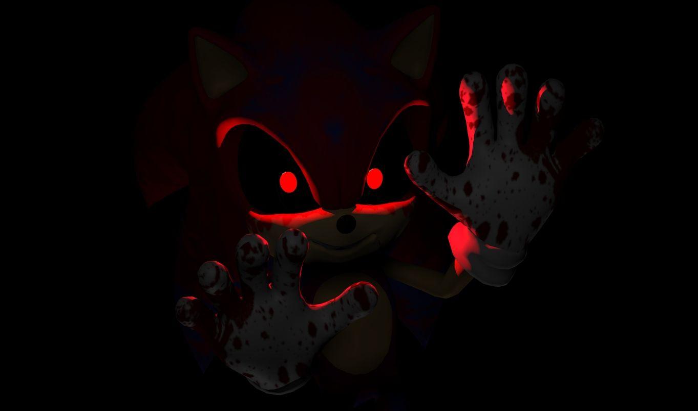Download Chilling Stare of Sonic.EXE Wallpaper