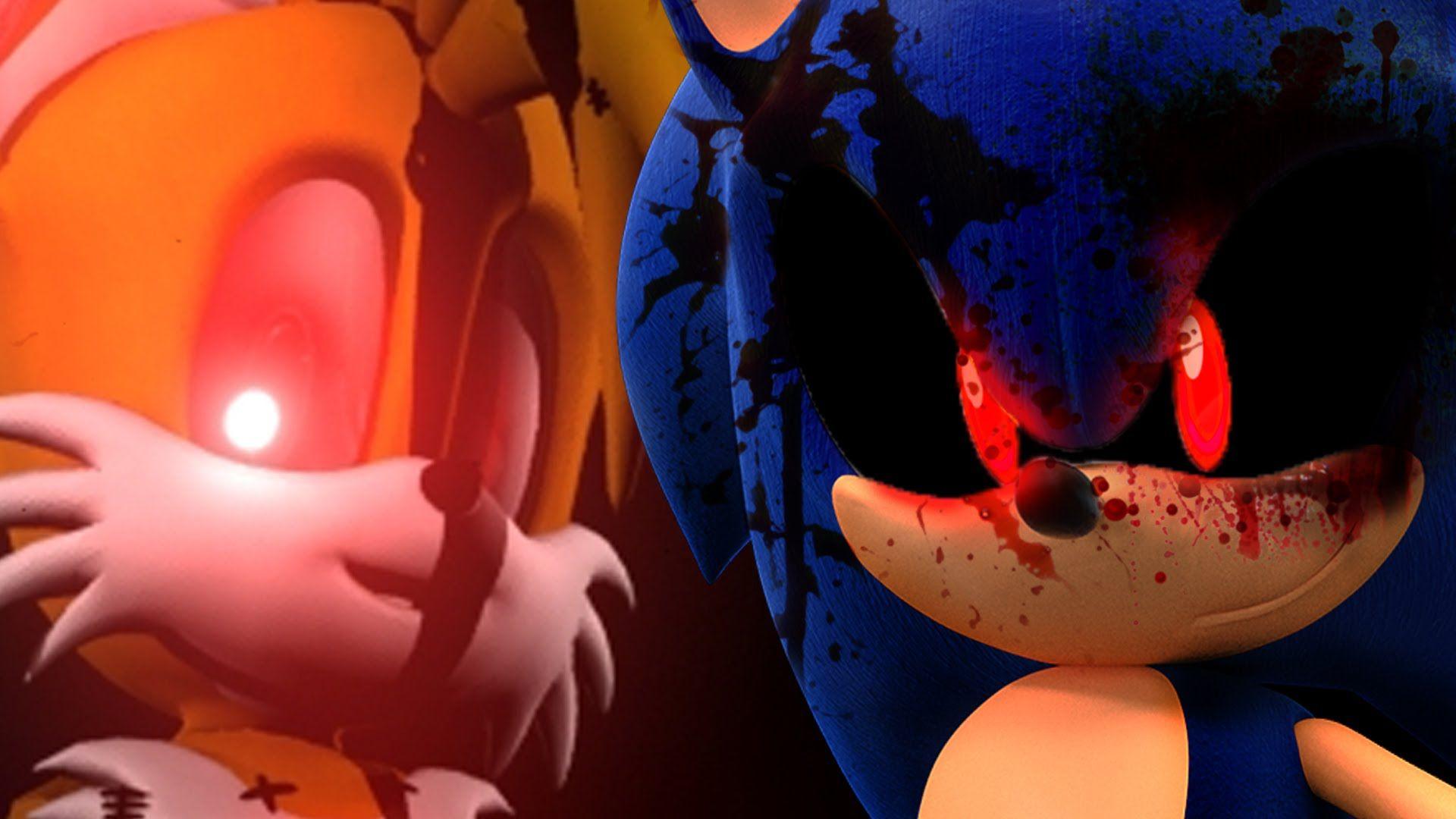 Download Chilling Stare of Sonic.EXE Wallpaper