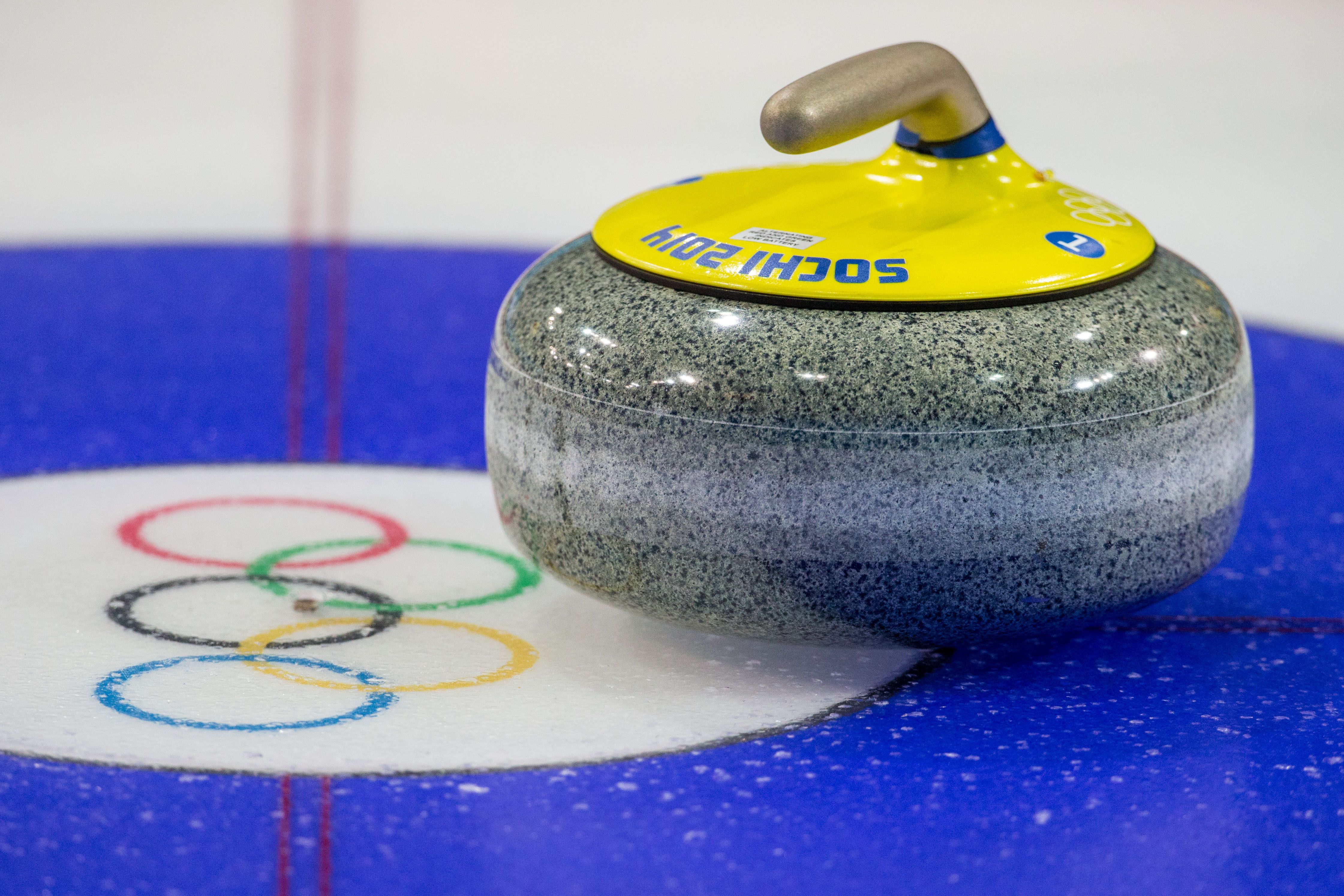 Stone for curling at the Olympics in Sochi wallpaper and image