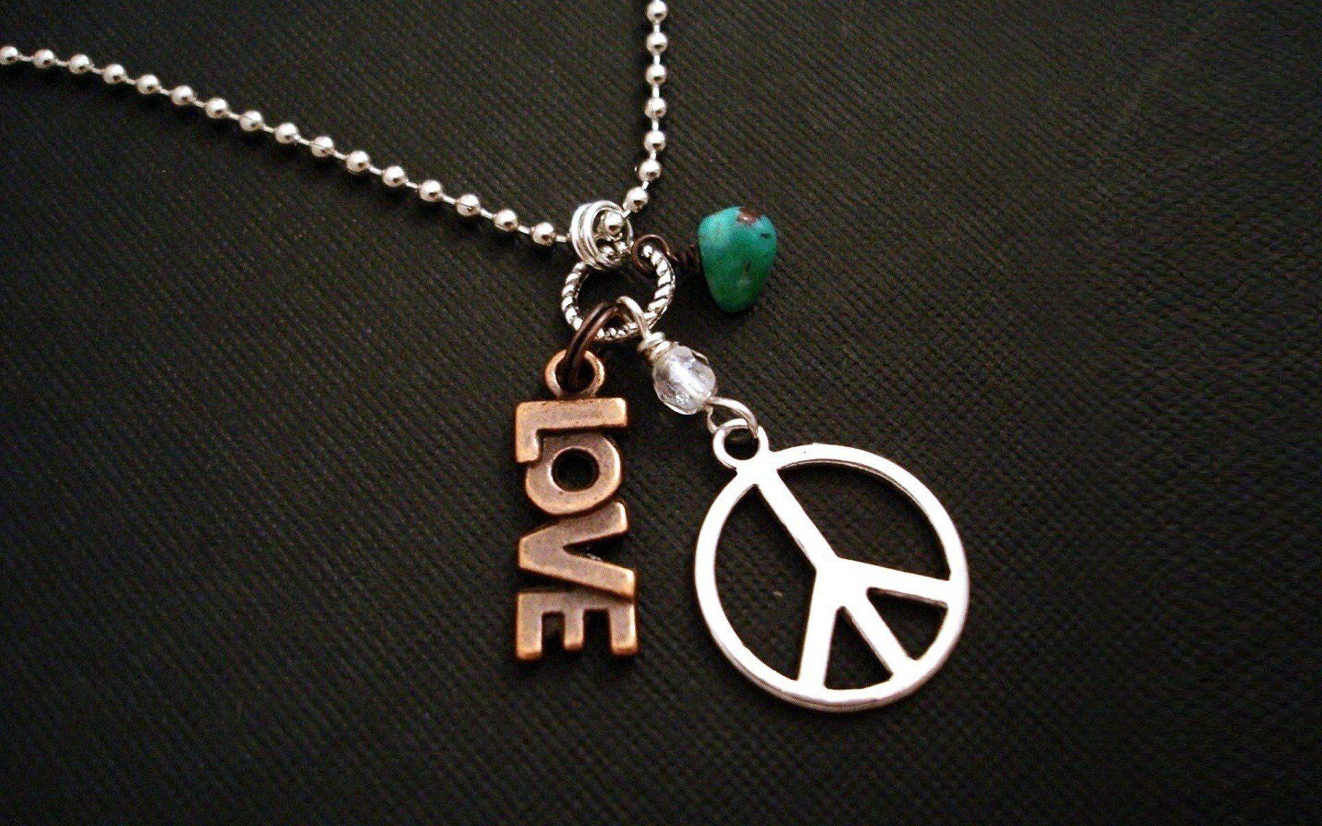 Love peace hippie necklaces peace sign wallpaperx1200