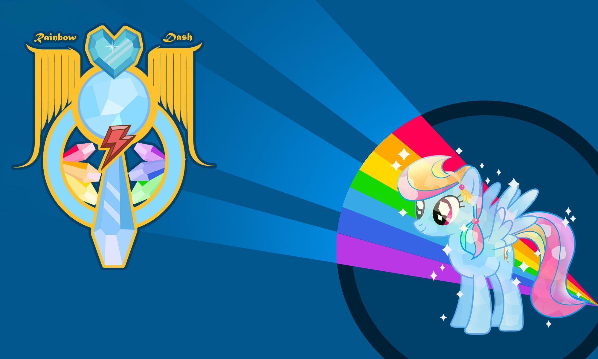 Crystal Rainbow Dash. Best Pony is Rainbow Dash