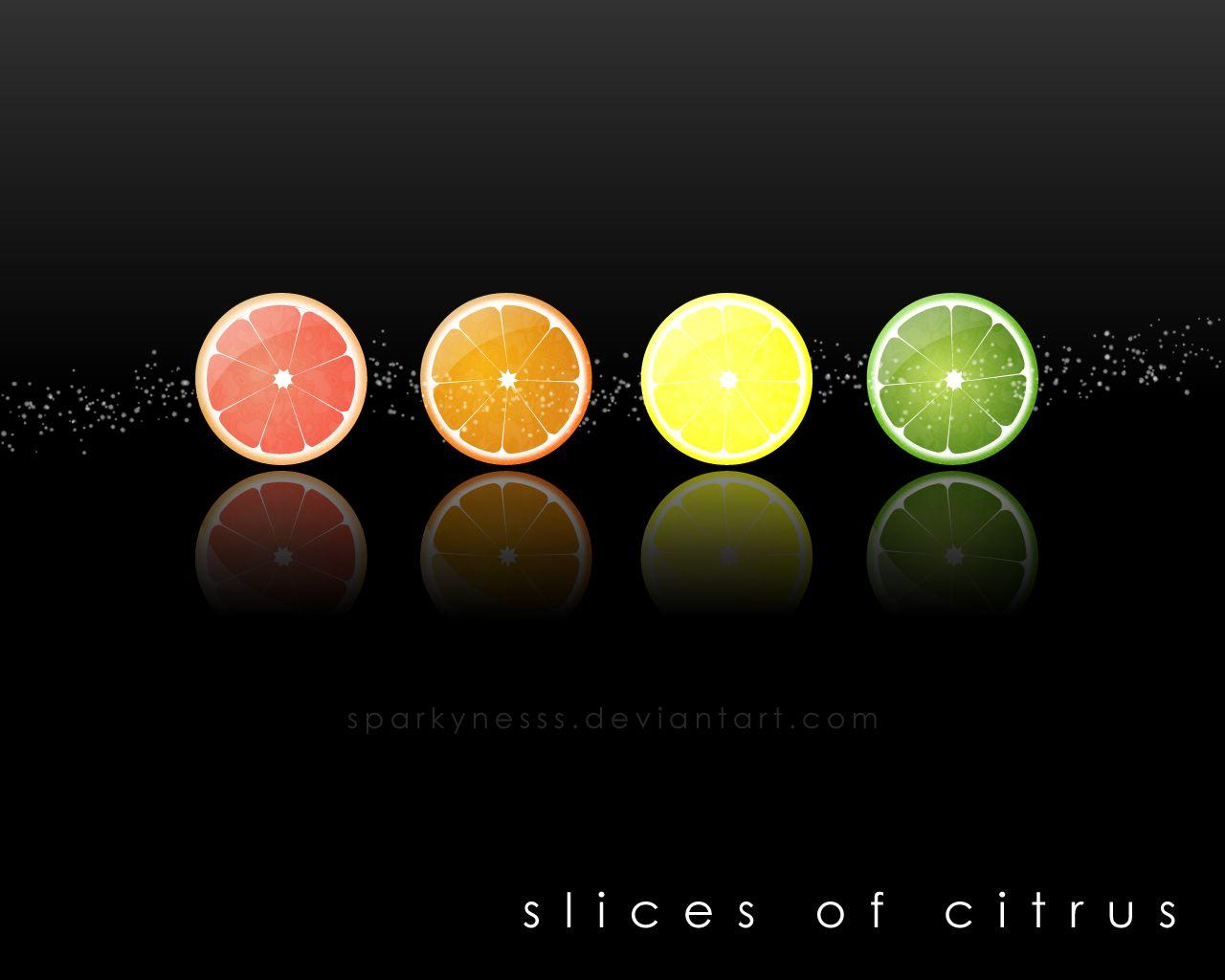 Slices of Citrus Wallpaper